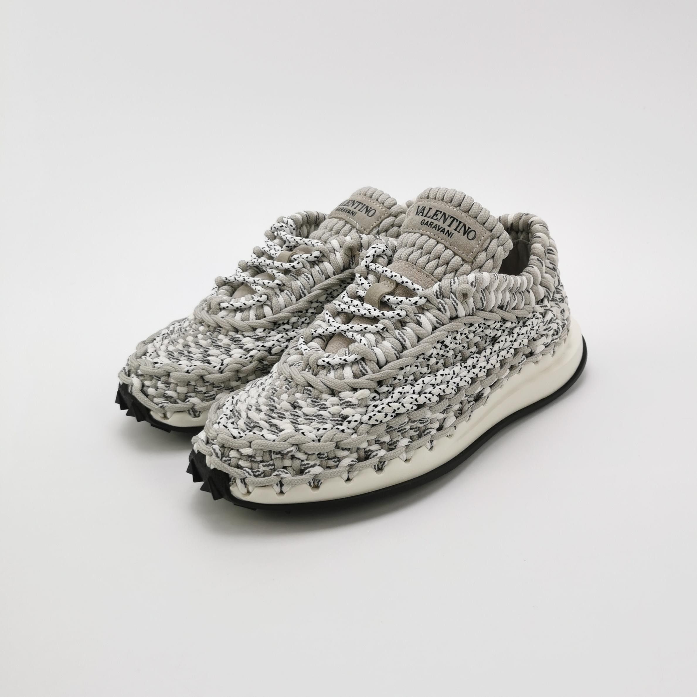 Valentino Valentino Woven Letter Logo Sneakers IT 38.5 Size US 8.5 / IT 38.5 - 3 Thumbnail