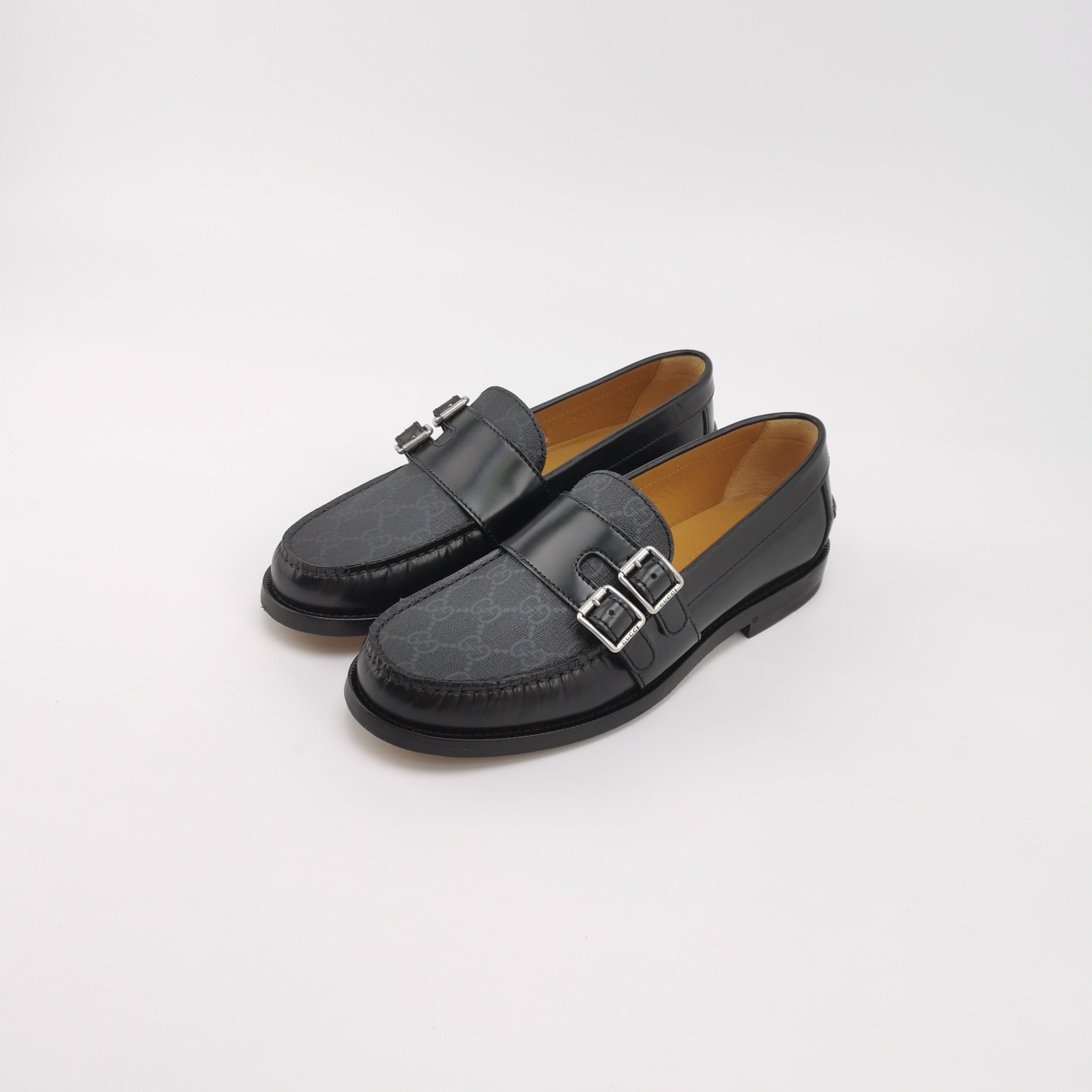 Gucci Gucci GG Monogram Double Buckle Loafers Size 39.5 Size US 9.5 / IT 39.5 - 3 Thumbnail
