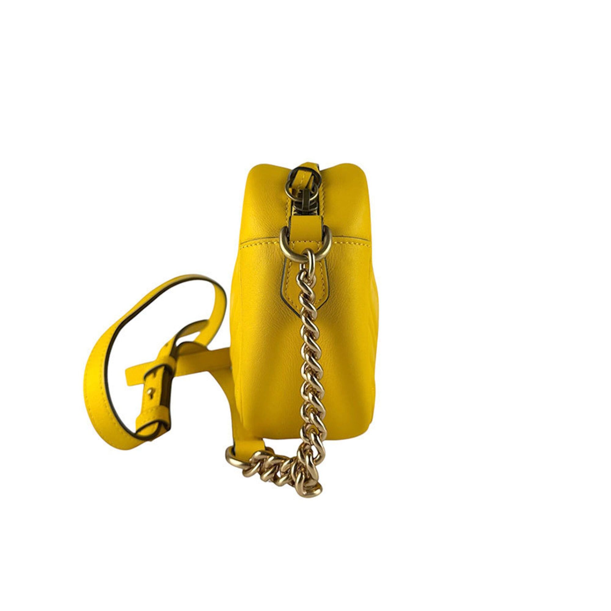 Gucci Gucci GG Marmont Crossbody Shoulder Bag, Leather, Metal, Yellow Gold, Women's, 447632 z9458 Size ONE SIZE - 2 Thumbnail