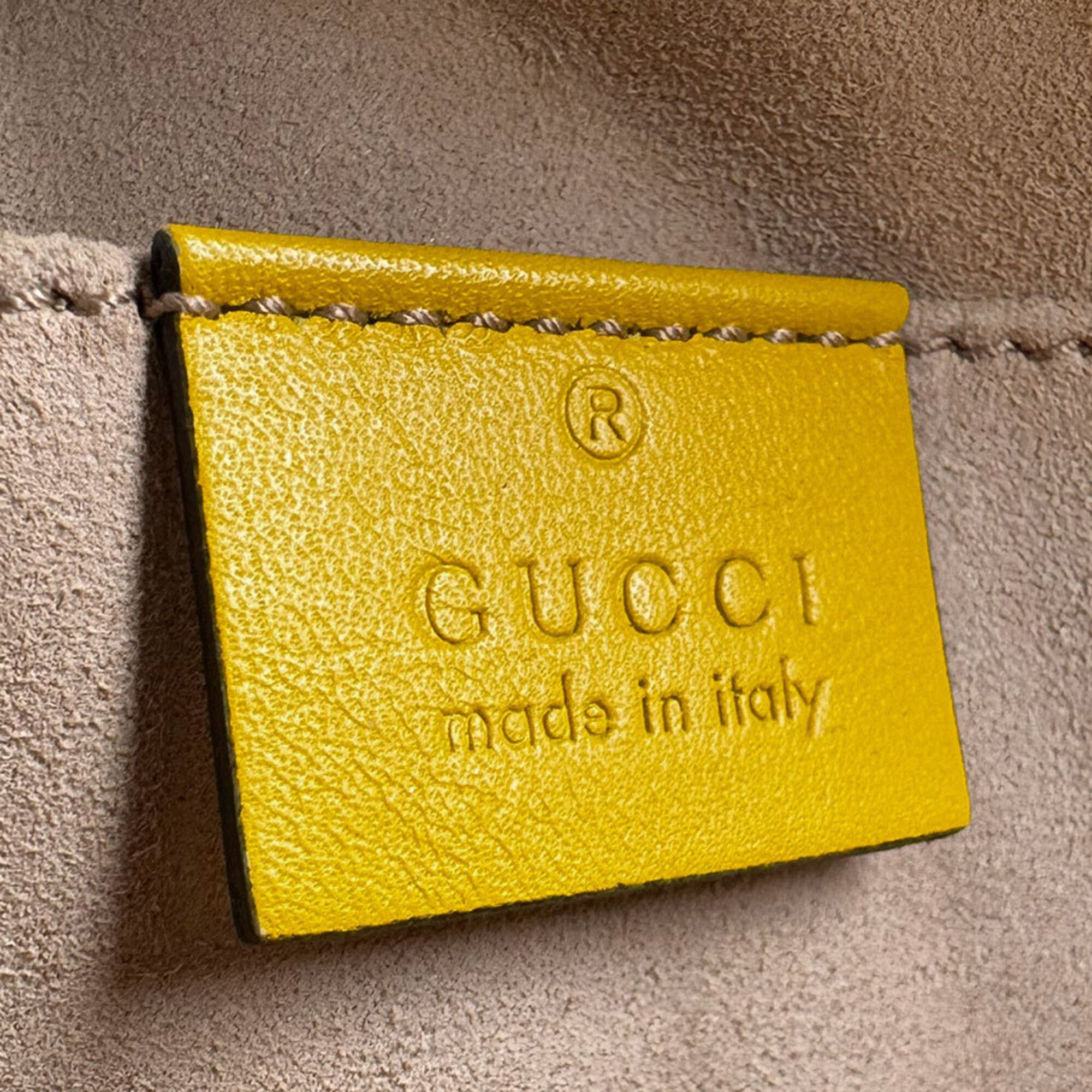 Gucci Gucci GG Marmont Crossbody Shoulder Bag, Leather, Metal, Yellow Gold, Women's, 447632 z9458 Size ONE SIZE - 12 Thumbnail