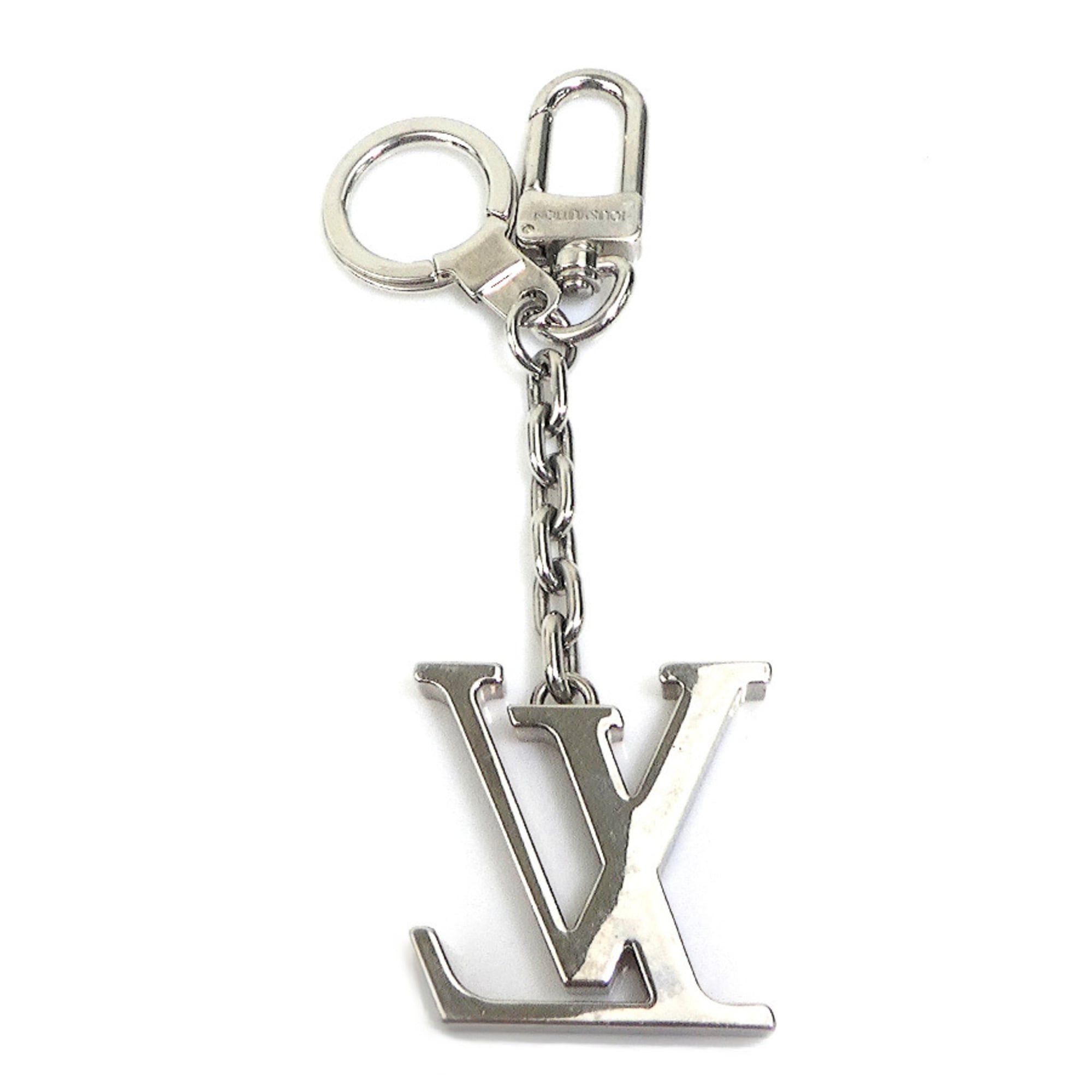 Louis Vuitton Louis Vuitton Charm Keyring Portefeuille LV Facet Metal Silver Men's Women's M65071 e61818i Size ONE SIZE - 4 Thumbnail