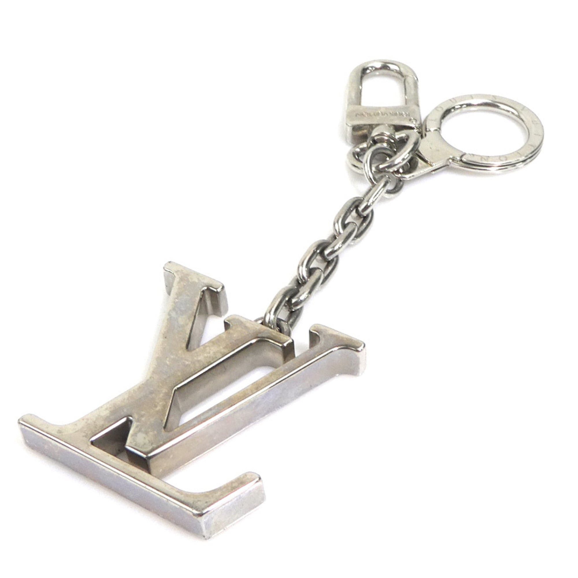 Louis Vuitton Louis Vuitton Charm Keyring Portefeuille LV Facet Metal Silver Men's Women's M65071 e61818i Size ONE SIZE - 2 Thumbnail