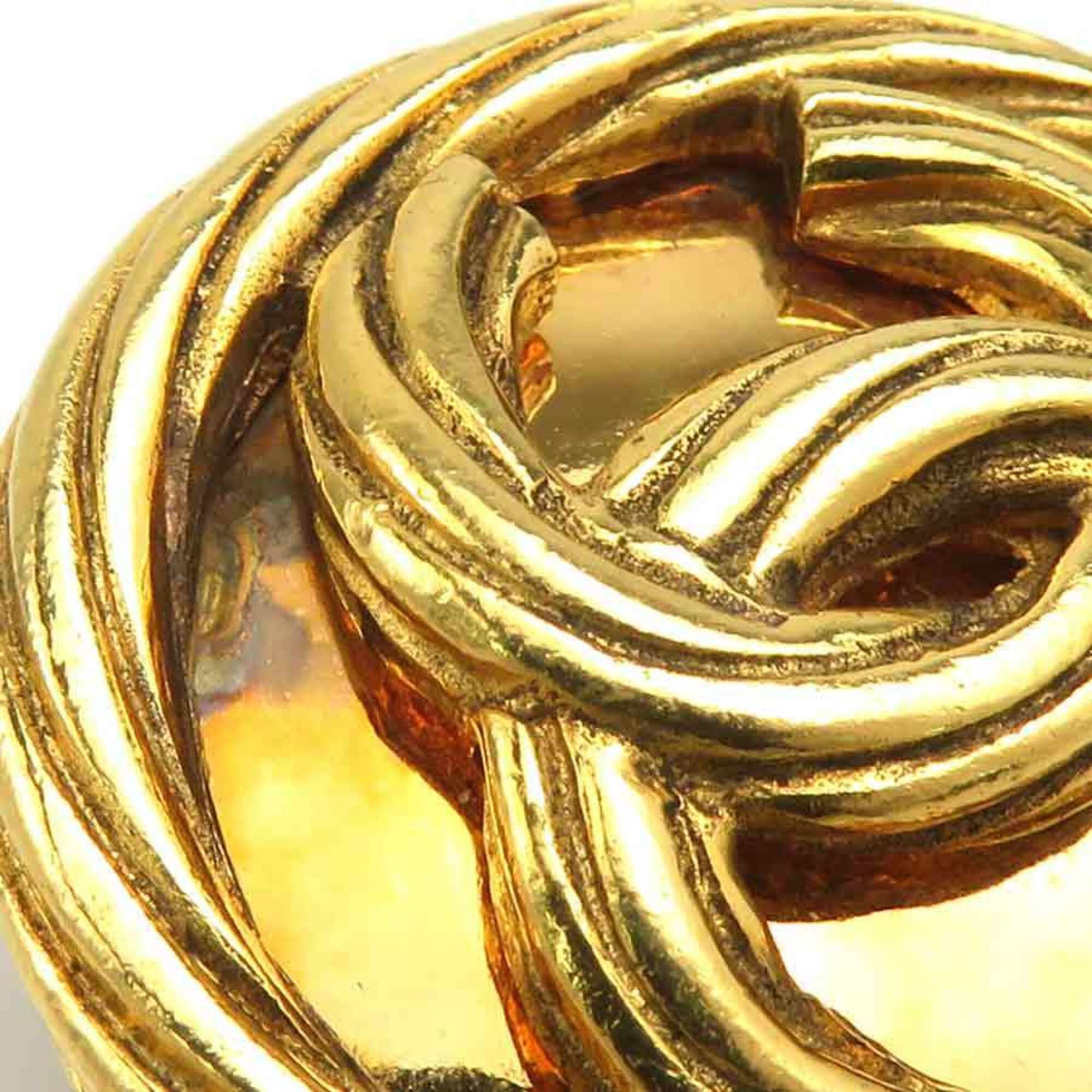Chanel Chanel earrings, Coco Mark design, metal, gold, women's, e61809a Size ONE SIZE - 9 Thumbnail
