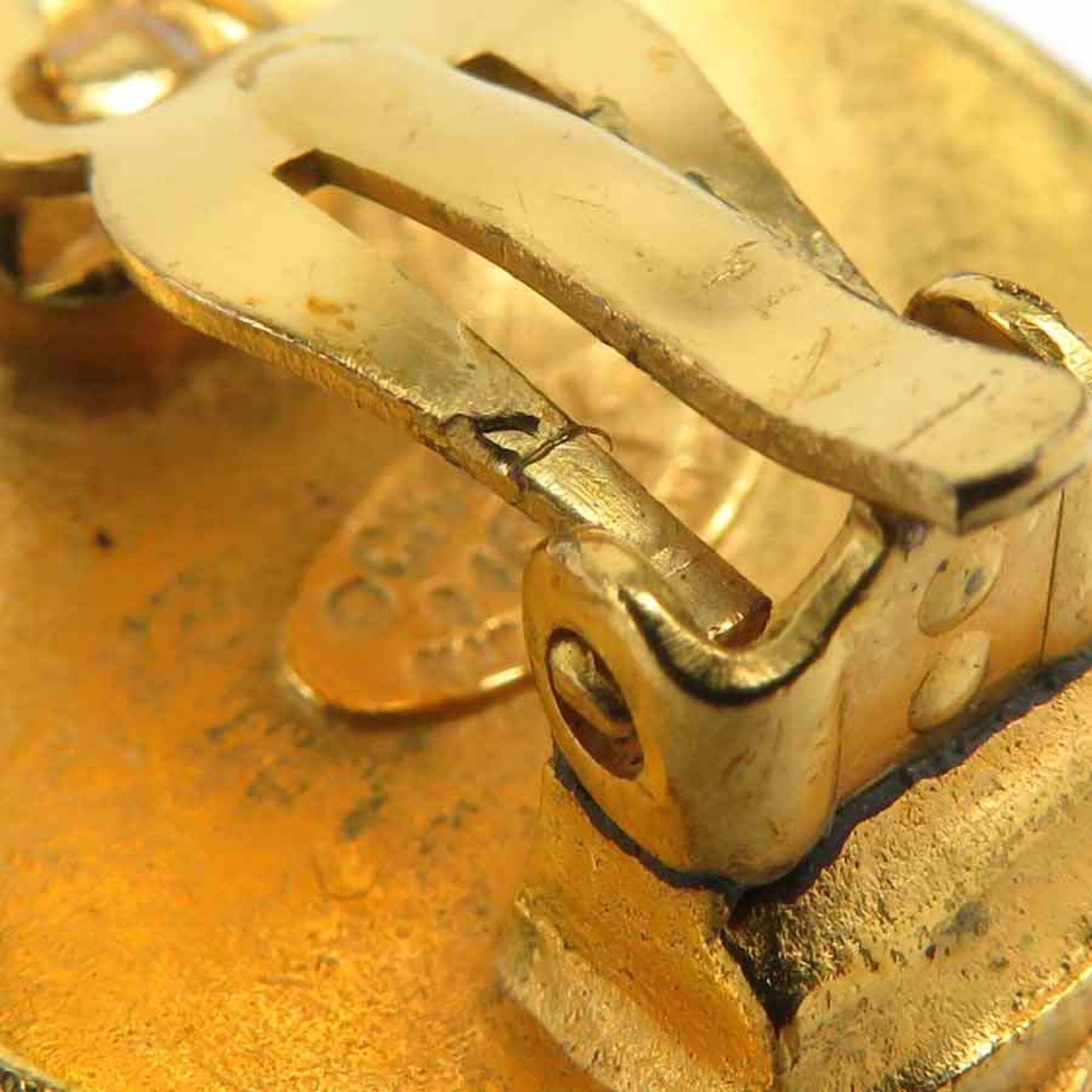 Chanel Chanel earrings, Coco Mark design, metal, gold, women's, e61810i Size ONE SIZE - 9 Thumbnail