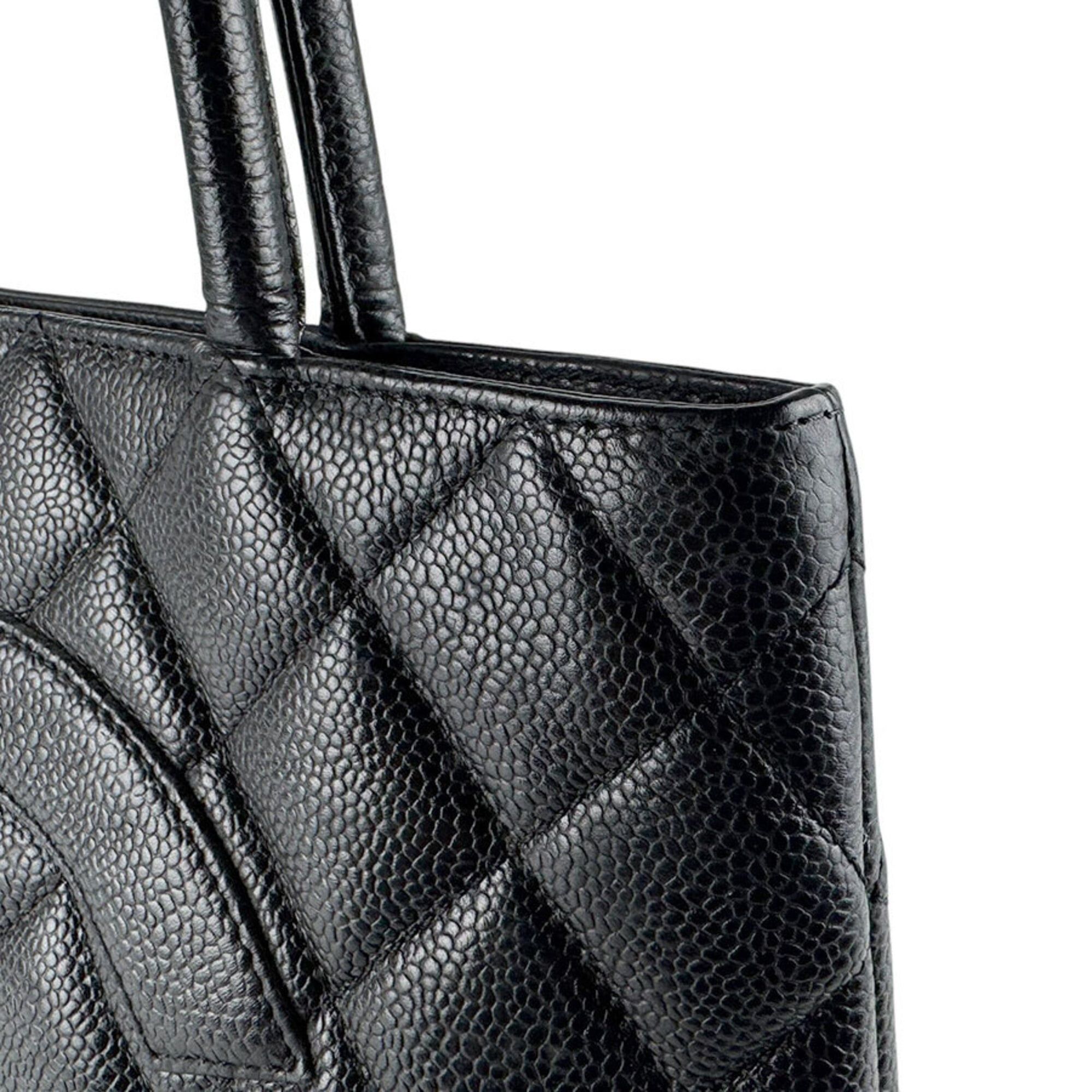 Chanel Chanel Handbag Reissue Tote Caviar Leather Black Women's z9455 Size ONE SIZE - 7 Thumbnail