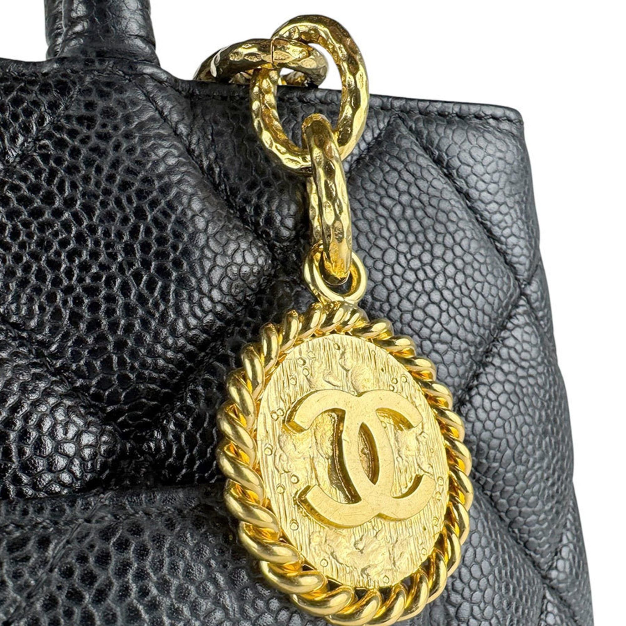 Chanel Chanel Handbag Reissue Tote Caviar Leather Black Women's z9455 Size ONE SIZE - 11 Thumbnail