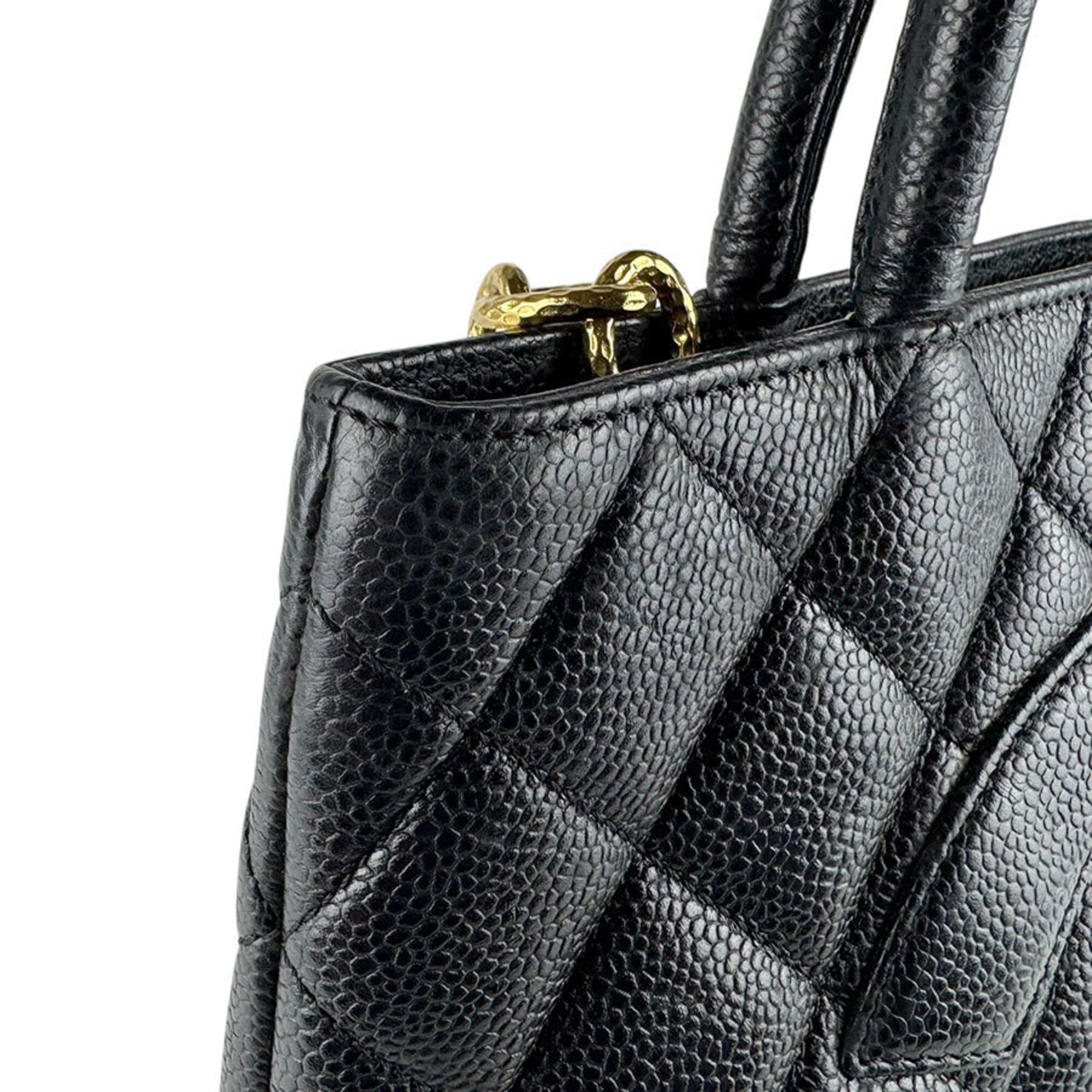 Chanel Chanel Handbag Reissue Tote Caviar Leather Black Women's z9455 Size ONE SIZE - 6 Thumbnail
