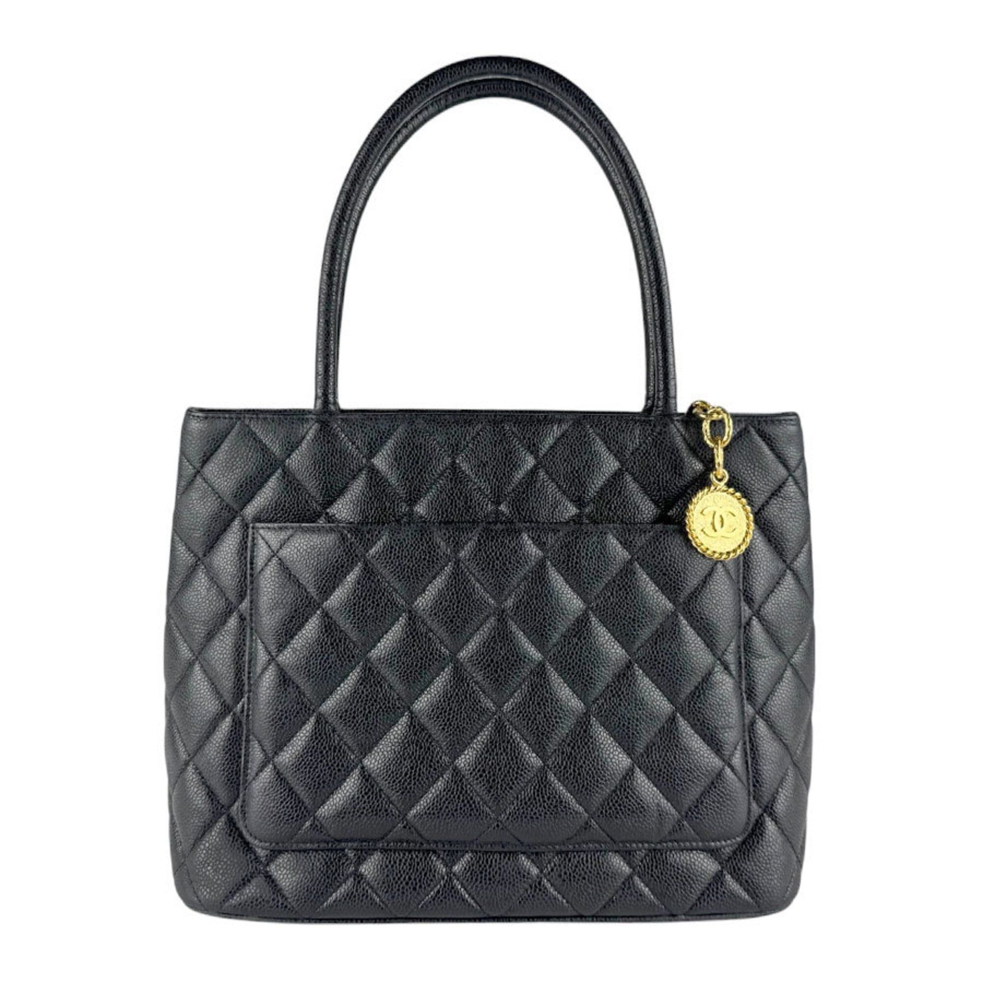 Chanel Chanel Handbag Reissue Tote Caviar Leather Black Women's z9455 Size ONE SIZE - 3 Thumbnail