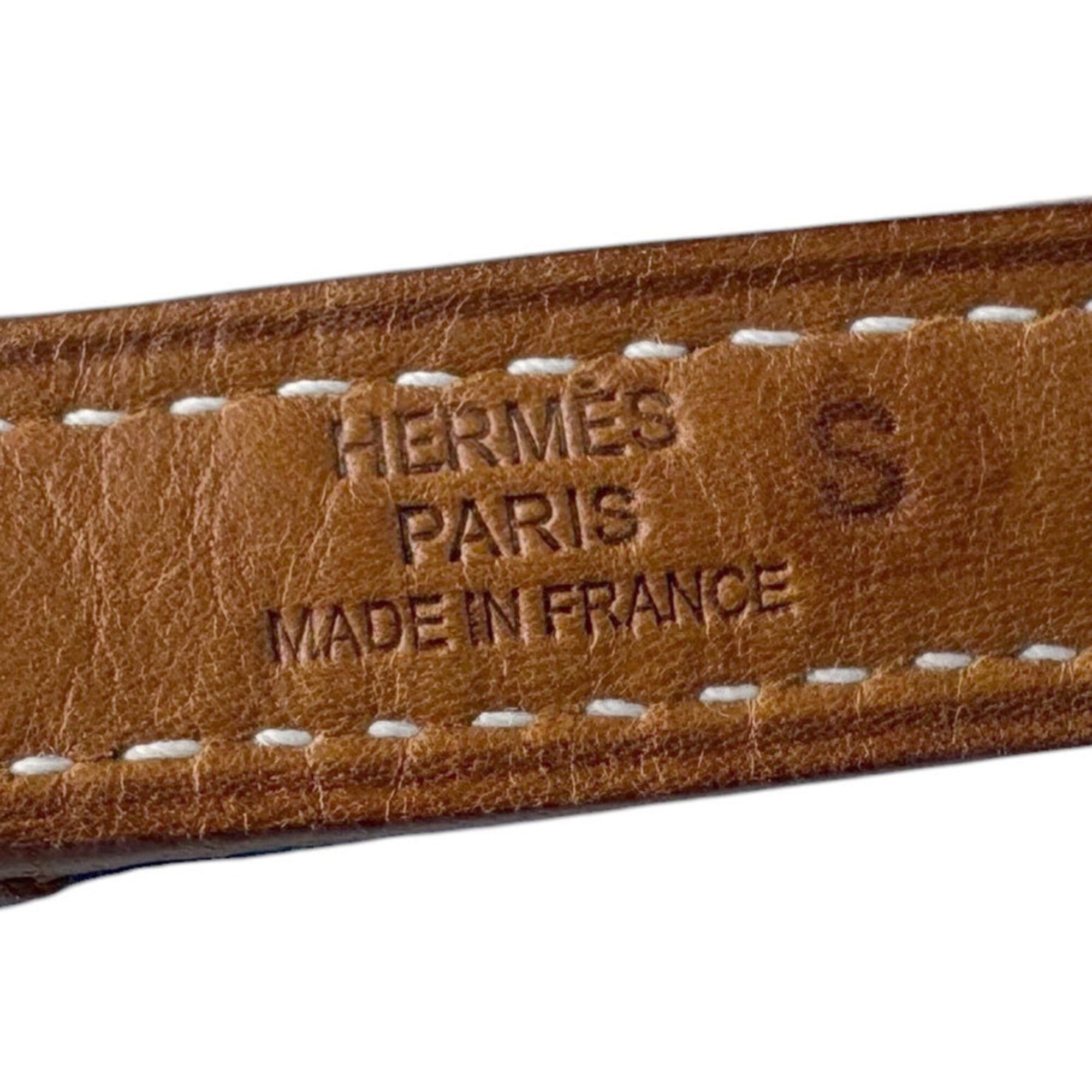 Hermes Hermes Shoulder Bag Tote Karimi MM Felt Leather Blue Brown Men's Women's z9457 Size ONE SIZE - 11 Thumbnail