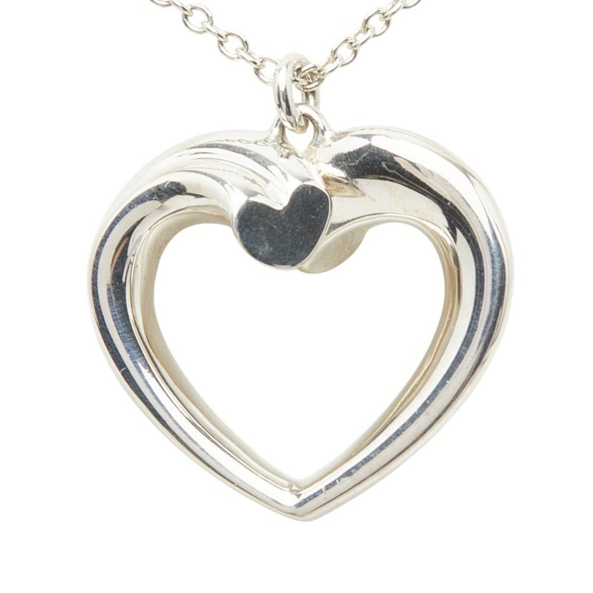 Tiffany & Co. Tiffany & Co. Paloma Picasso New Tenderness Heart Chain Pendant Necklace, SV925 Silver, Women's. Size ONE SIZE - 3 Thumbnail