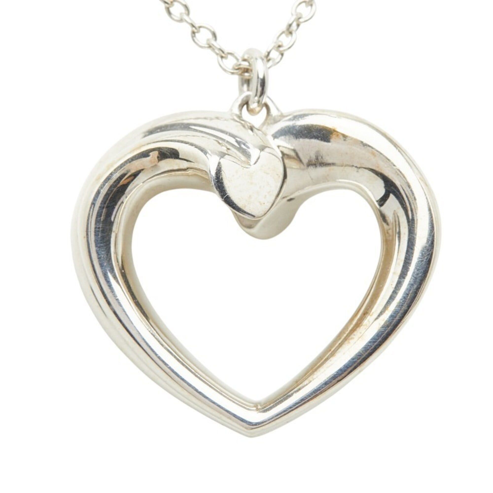 Tiffany & Co. Tiffany & Co. Paloma Picasso New Tenderness Heart Chain Pendant Necklace, SV925 Silver, Women's. Size ONE SIZE - 4 Thumbnail