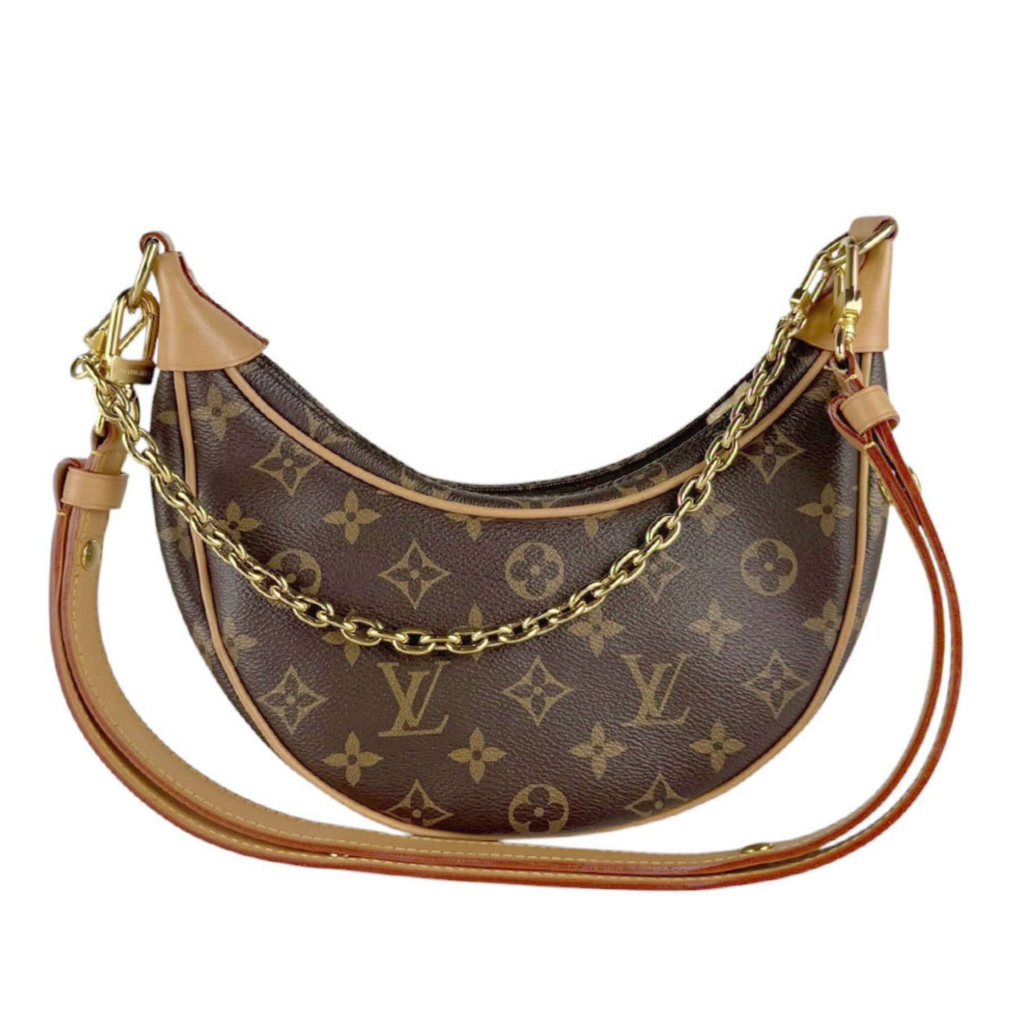 Louis Vuitton Louis Vuitton Shoulder Bag Monogram Loop Canvas Brown Women's M81098 z9499 Size ONE SIZE - 3 Thumbnail
