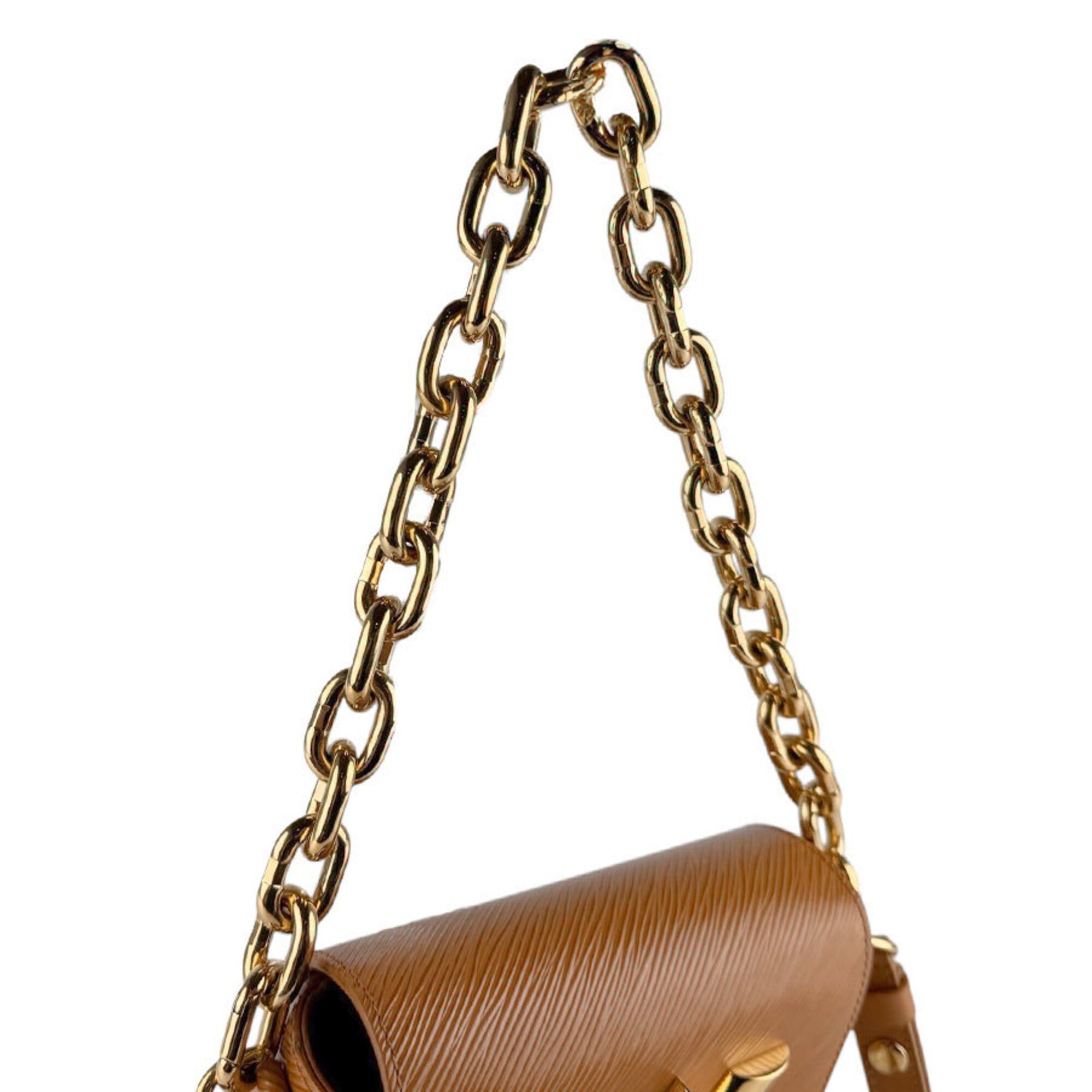Louis Vuitton Louis Vuitton Shoulder Bag Epi Twist Lock XL Leather Camel Women's M22297 z9493 Size ONE SIZE - 10 Thumbnail