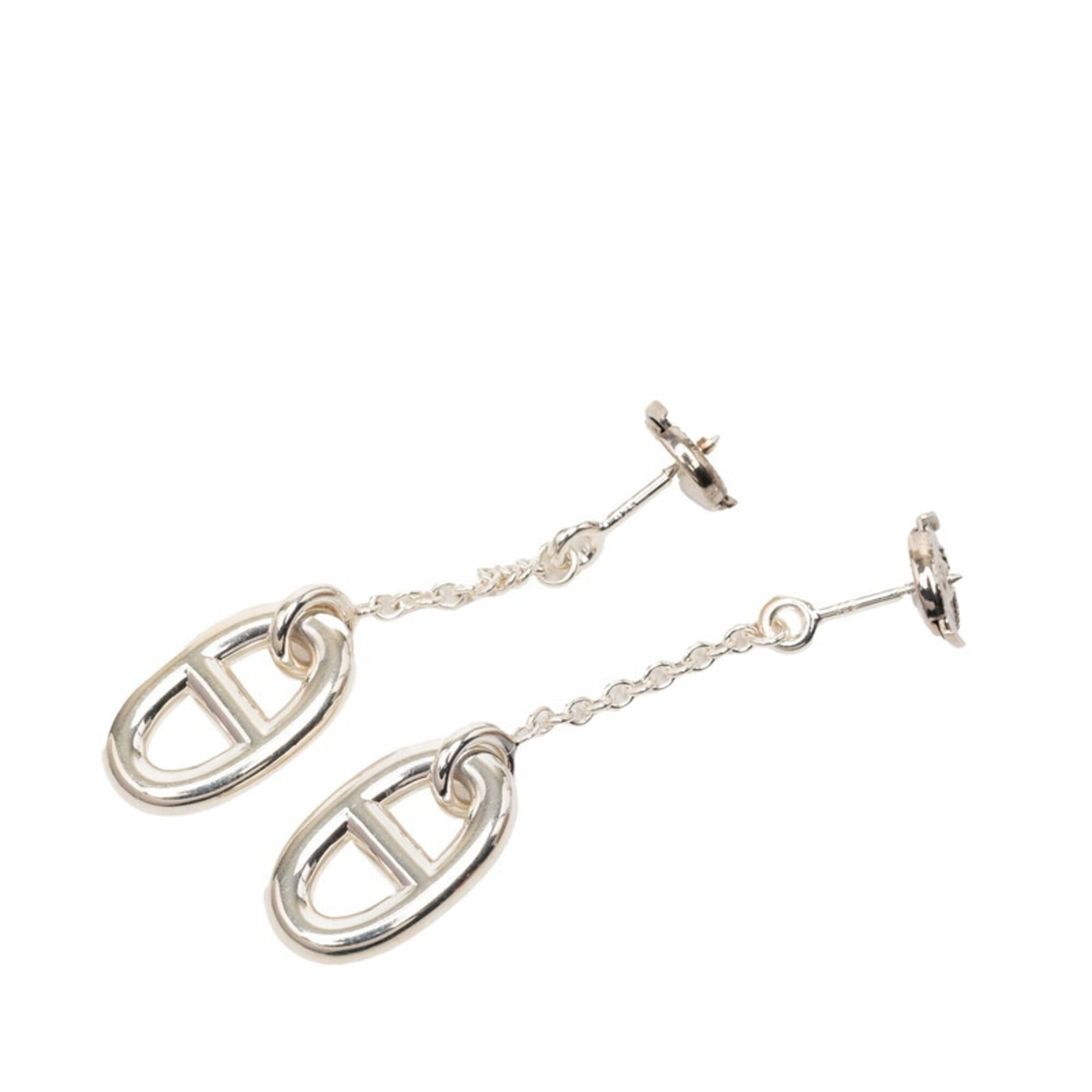 Hermes Hermes Chaine d'Ancre Earrings, Silver, SV925, Women's, HERMES Size ONE SIZE - 2 Thumbnail