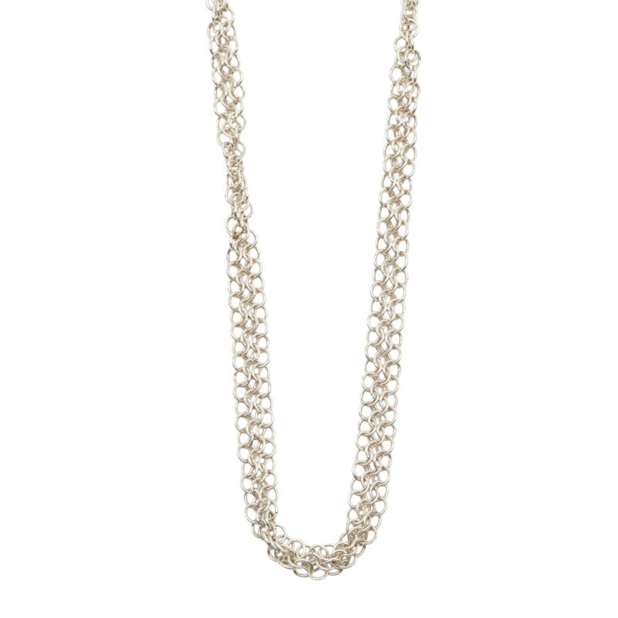 Tiffany & Co. Tiffany & Co. Elsa Peretti Mesh Chain Necklace, Sterling Silver (SV925), Women's. Size ONE SIZE - 3 Thumbnail