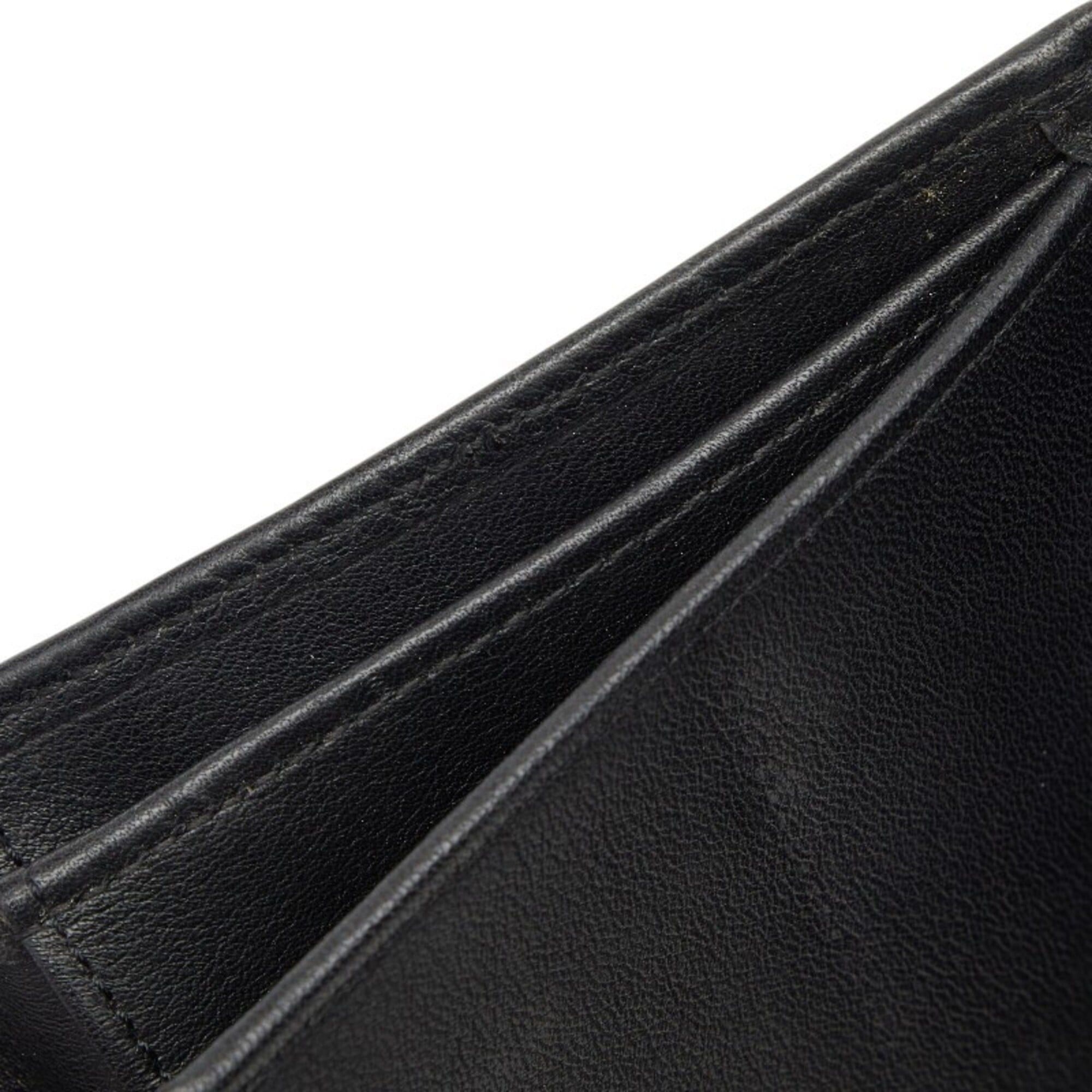 Cartier Cartier Trinity Ribbon Tri-fold Long Wallet, Black Leather, Women's, CARTIER Size ONE SIZE - 9 Thumbnail