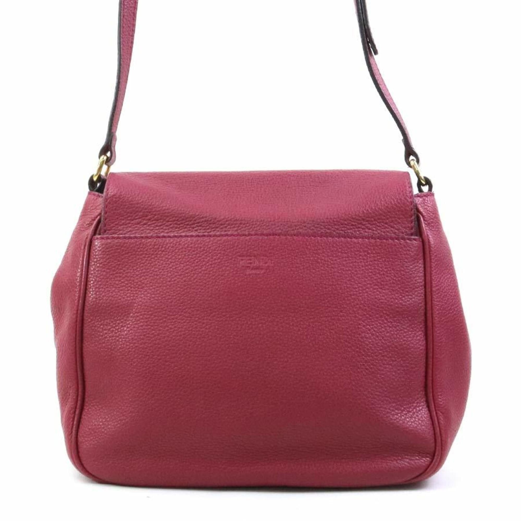 Fendi Fendi Crossbody Shoulder Bag Leather Bordeaux Claire Gold Women's 8BT214-Q10 e61803a Size ONE SIZE - 3 Thumbnail