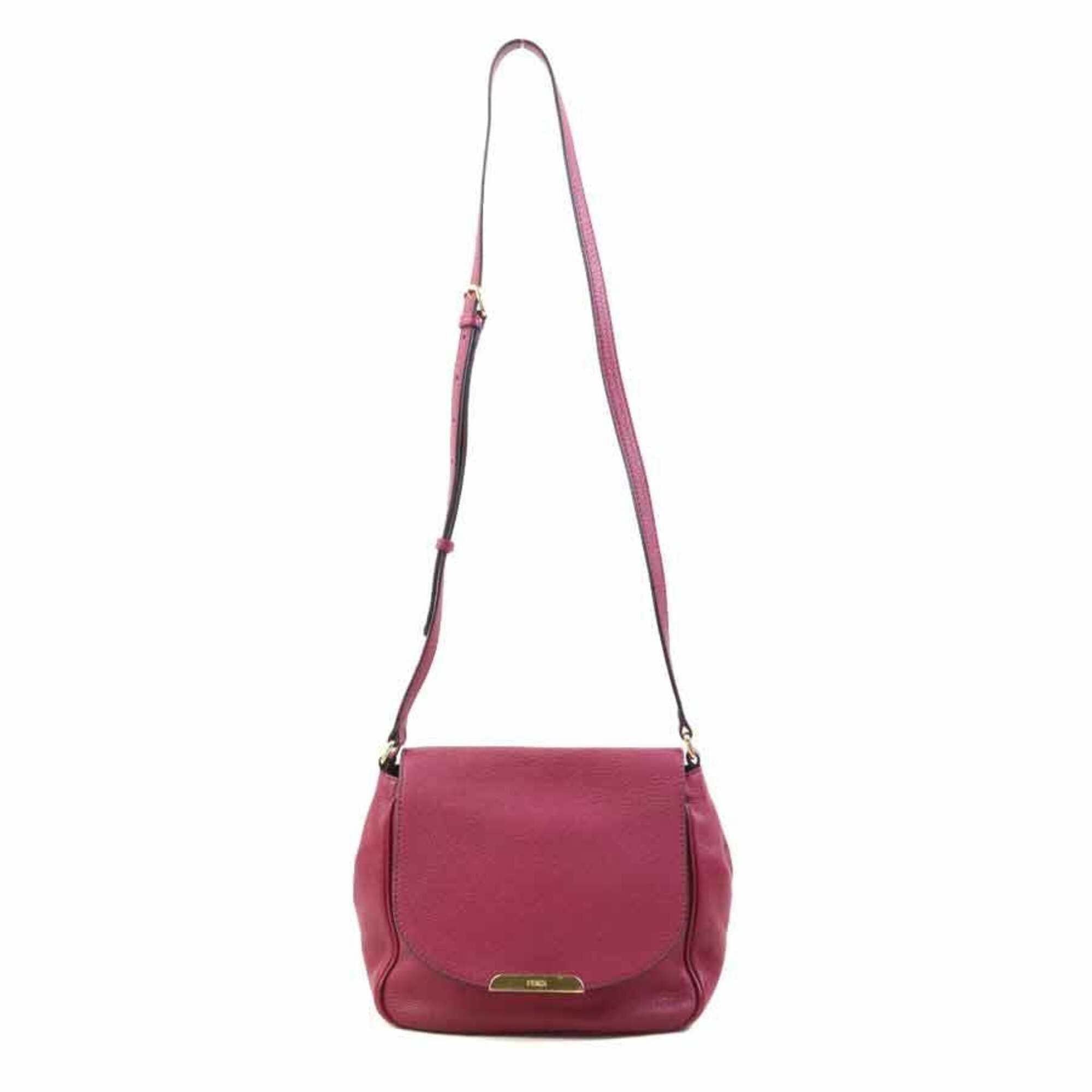Fendi Fendi Crossbody Shoulder Bag Leather Bordeaux Claire Gold Women's 8BT214-Q10 e61803a Size ONE SIZE - 16 Thumbnail