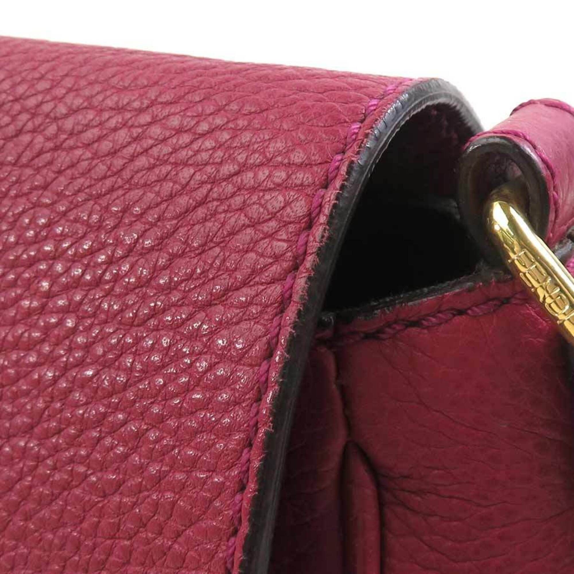 Fendi Fendi Crossbody Shoulder Bag Leather Bordeaux Claire Gold Women's 8BT214-Q10 e61803a Size ONE SIZE - 9 Thumbnail