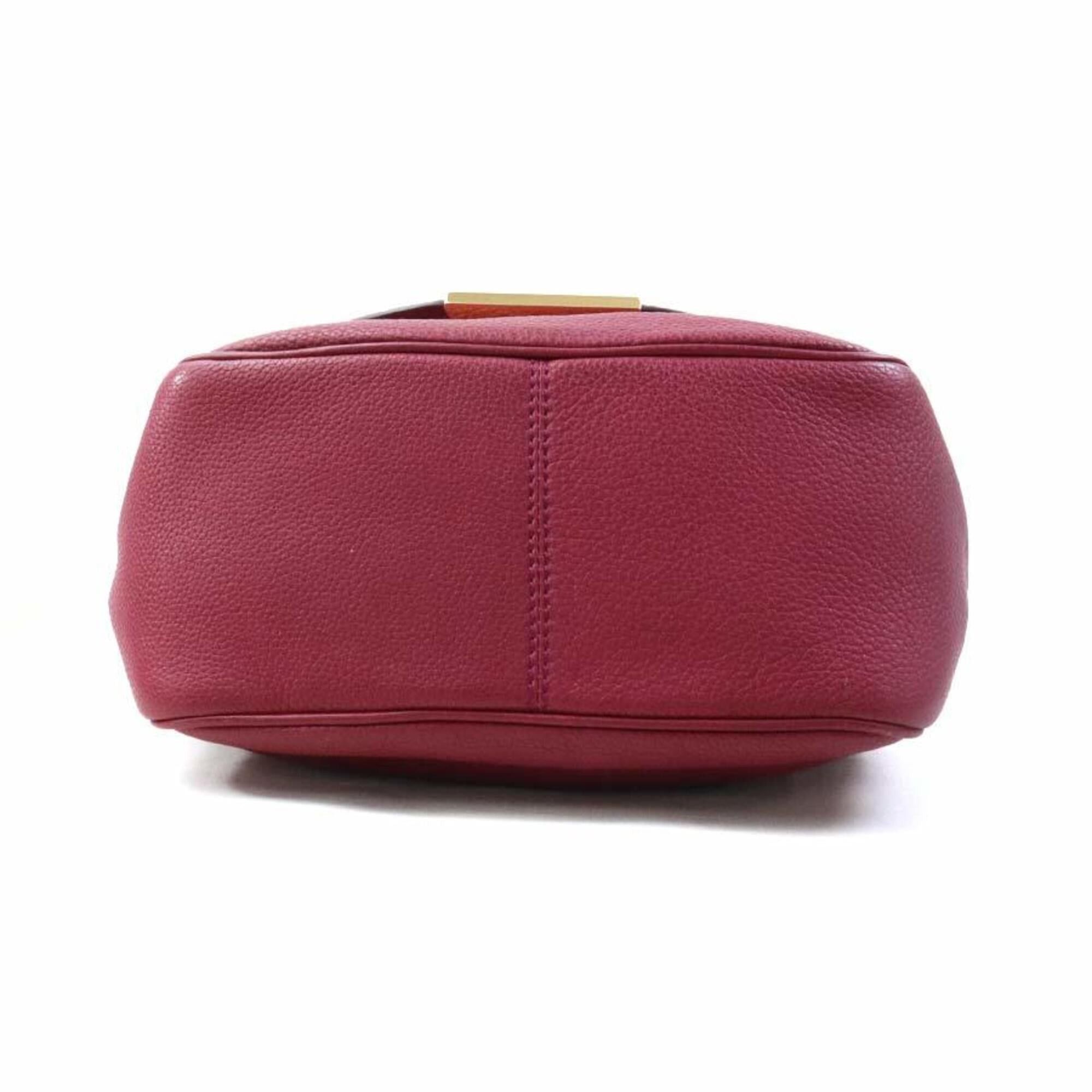 Fendi Fendi Crossbody Shoulder Bag Leather Bordeaux Claire Gold Women's 8BT214-Q10 e61803a Size ONE SIZE - 4 Thumbnail