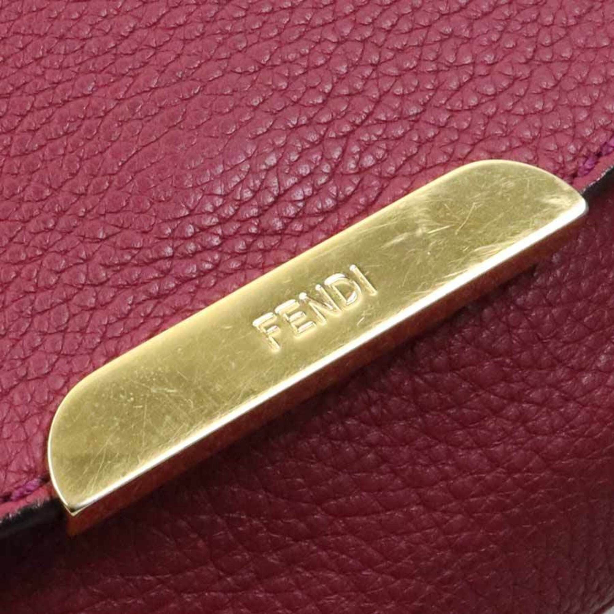 Fendi Fendi Crossbody Shoulder Bag Leather Bordeaux Claire Gold Women's 8BT214-Q10 e61803a Size ONE SIZE - 10 Thumbnail