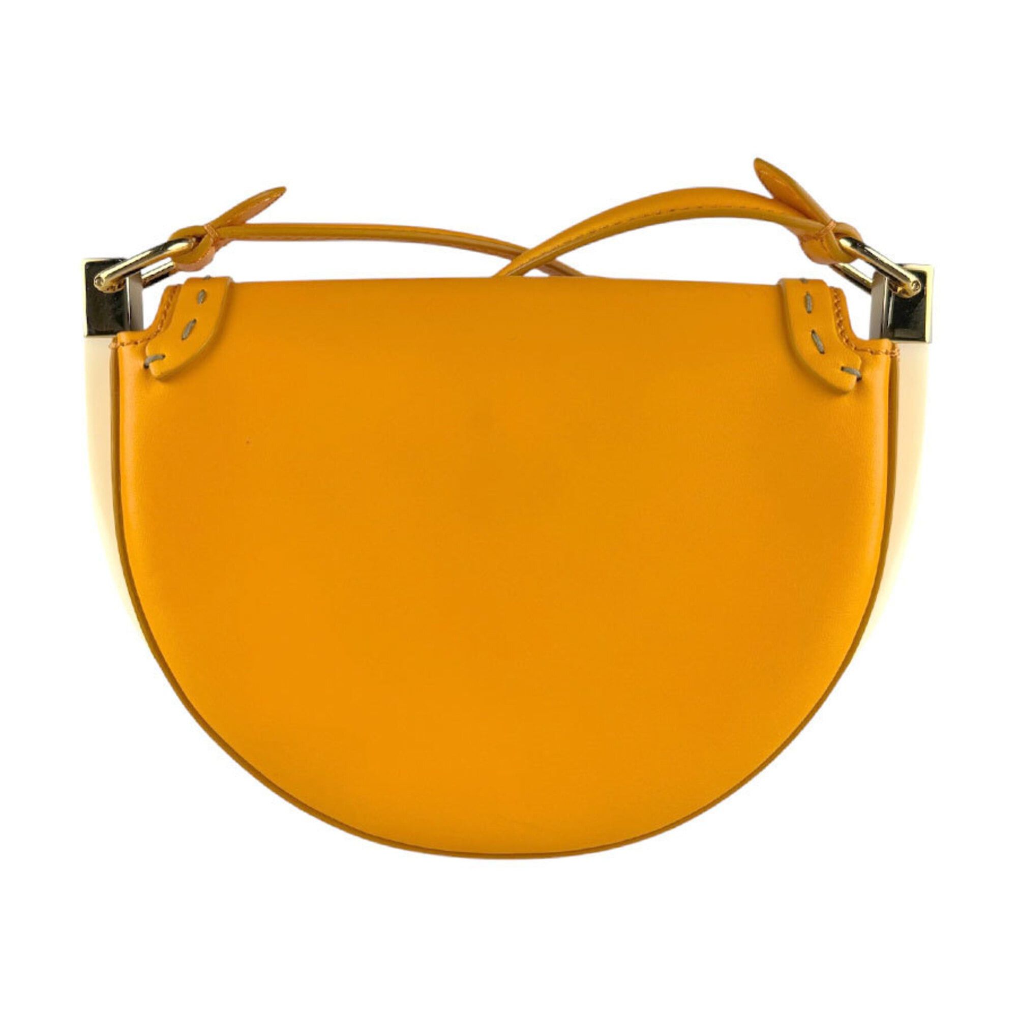 Fendi Fendi Moonlight Leather Shoulder Bag, Orange Gold, Women's, 8BT346 ABVL z9461 Size ONE SIZE - 3 Thumbnail