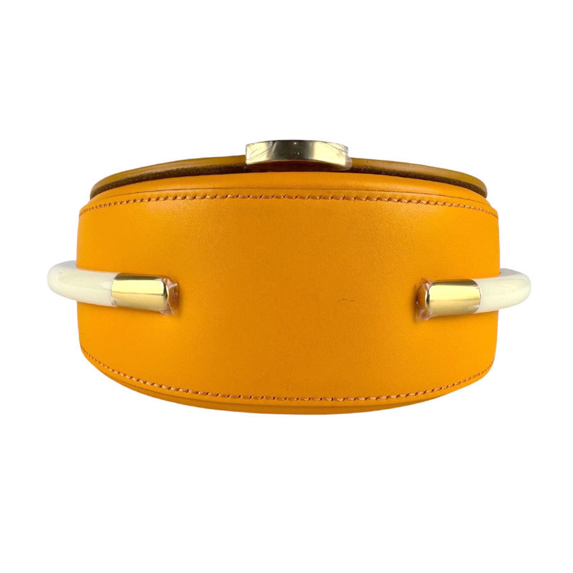 Fendi Fendi Moonlight Leather Shoulder Bag, Orange Gold, Women's, 8BT346 ABVL z9461 Size ONE SIZE - 4 Thumbnail