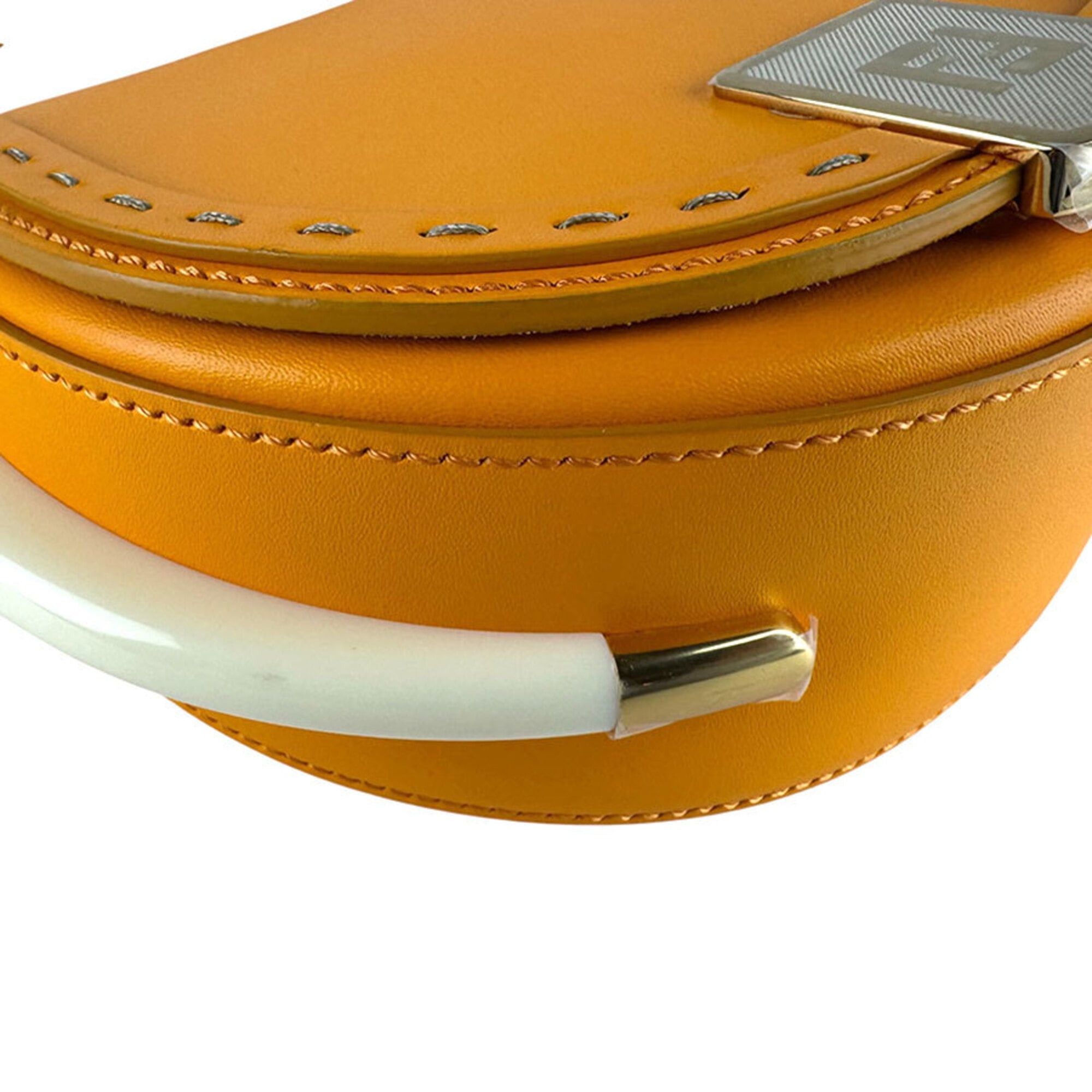 Fendi Fendi Moonlight Leather Shoulder Bag, Orange Gold, Women's, 8BT346 ABVL z9461 Size ONE SIZE - 8 Thumbnail