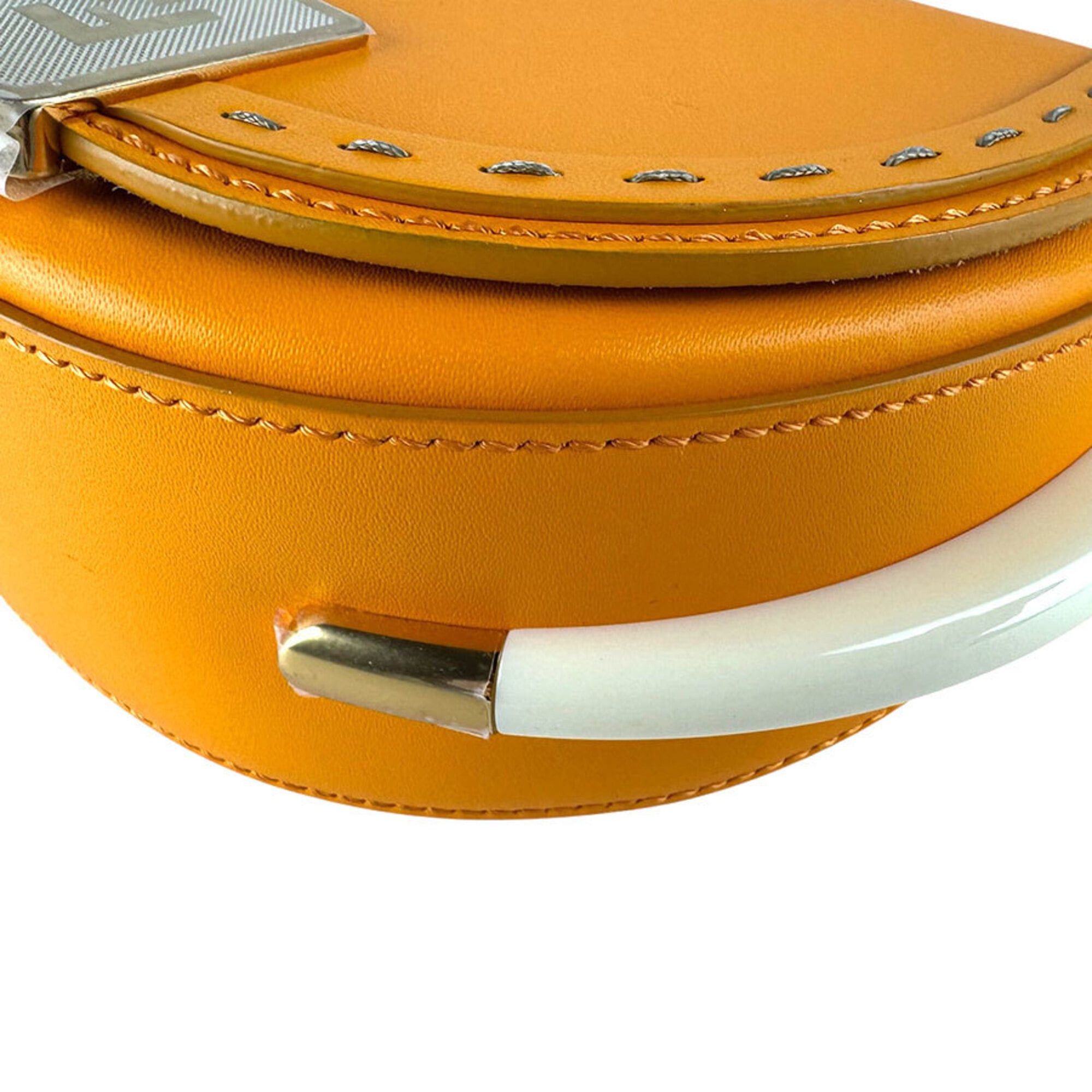 Fendi Fendi Moonlight Leather Shoulder Bag, Orange Gold, Women's, 8BT346 ABVL z9461 Size ONE SIZE - 9 Thumbnail