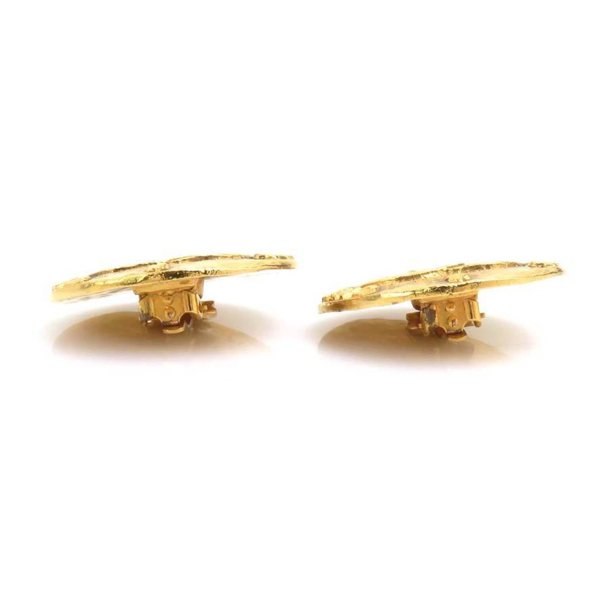 Chanel Chanel earrings, Coco Mark design, metal, gold, women's, e61811i Size ONE SIZE - 7 Thumbnail