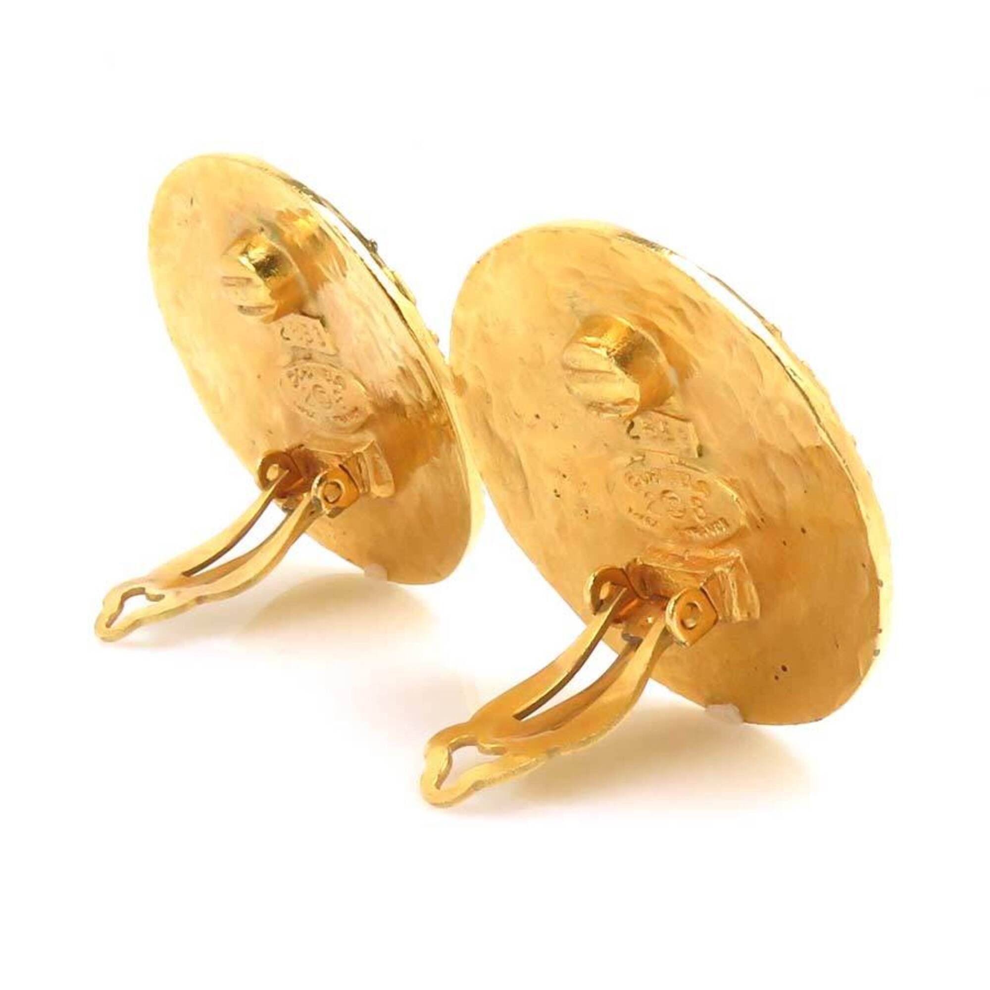 Chanel Chanel earrings, Coco Mark design, metal, gold, women's, e61811i Size ONE SIZE - 3 Thumbnail
