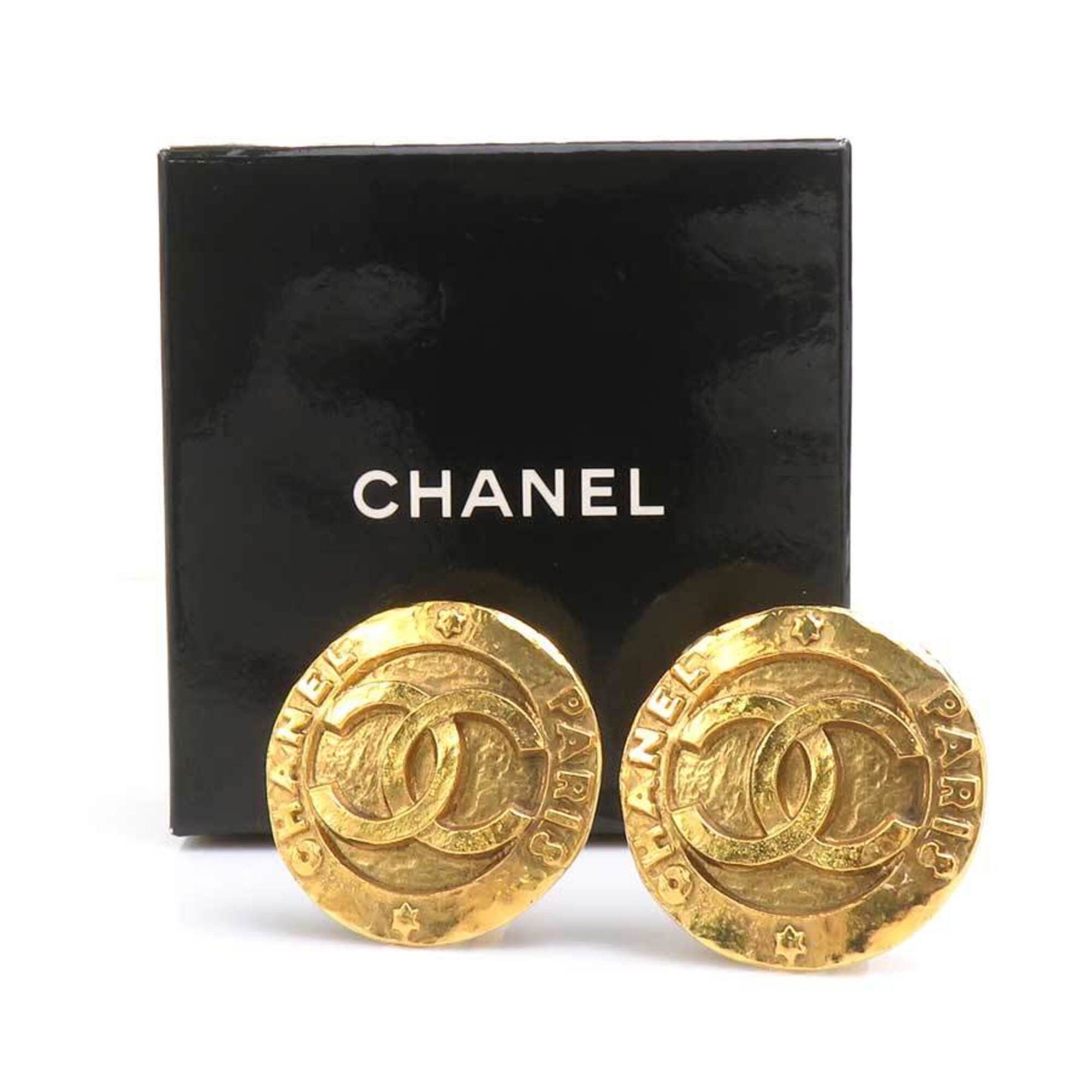 Chanel Chanel earrings, Coco Mark design, metal, gold, women's, e61811i Size ONE SIZE - 13 Thumbnail