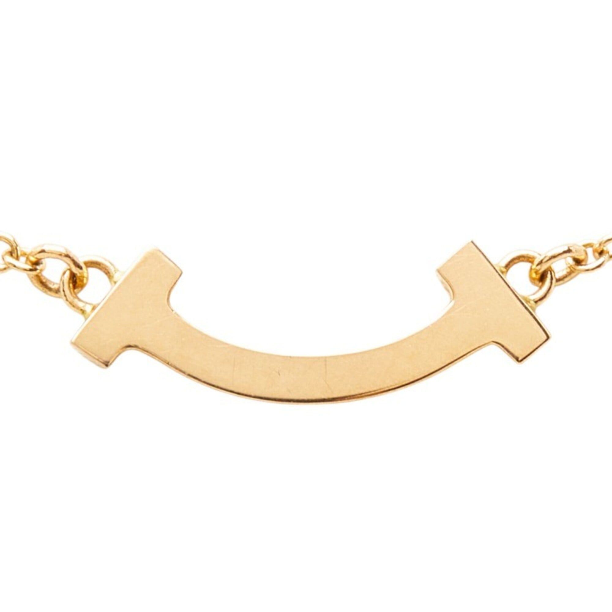 Tiffany & Co. Tiffany & Co. Gold 18KPG Pink T Smile Pendant Mini Necklace for Women Size ONE SIZE - 3 Thumbnail