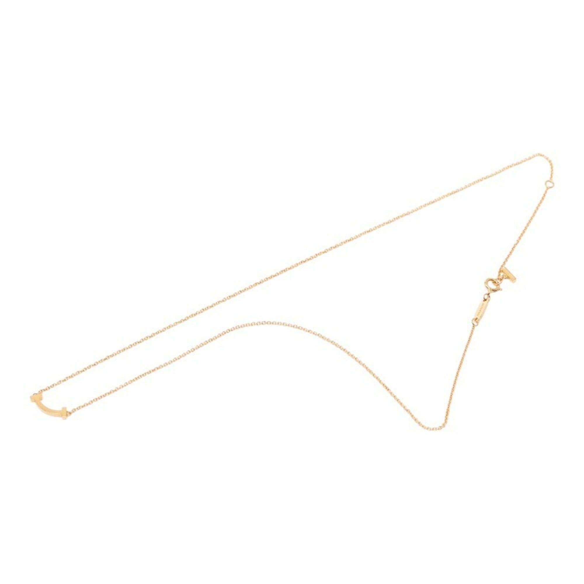 Tiffany & Co. Tiffany & Co. Gold 18KPG Pink T Smile Pendant Mini Necklace for Women Size ONE SIZE - 2 Thumbnail
