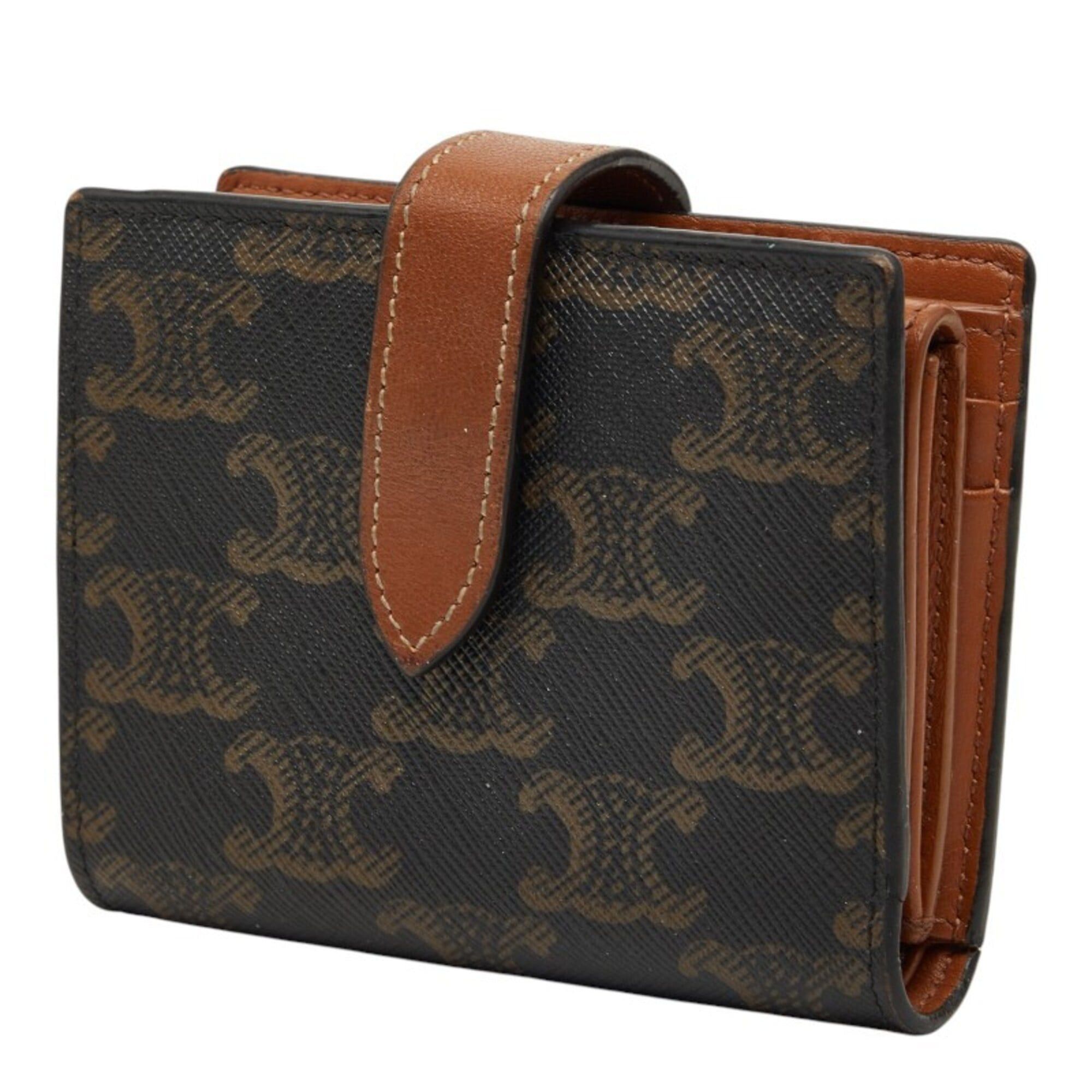 Celine Celine Macadam Bi-fold Wallet, Brown, Women's Size ONE SIZE - 2 Thumbnail