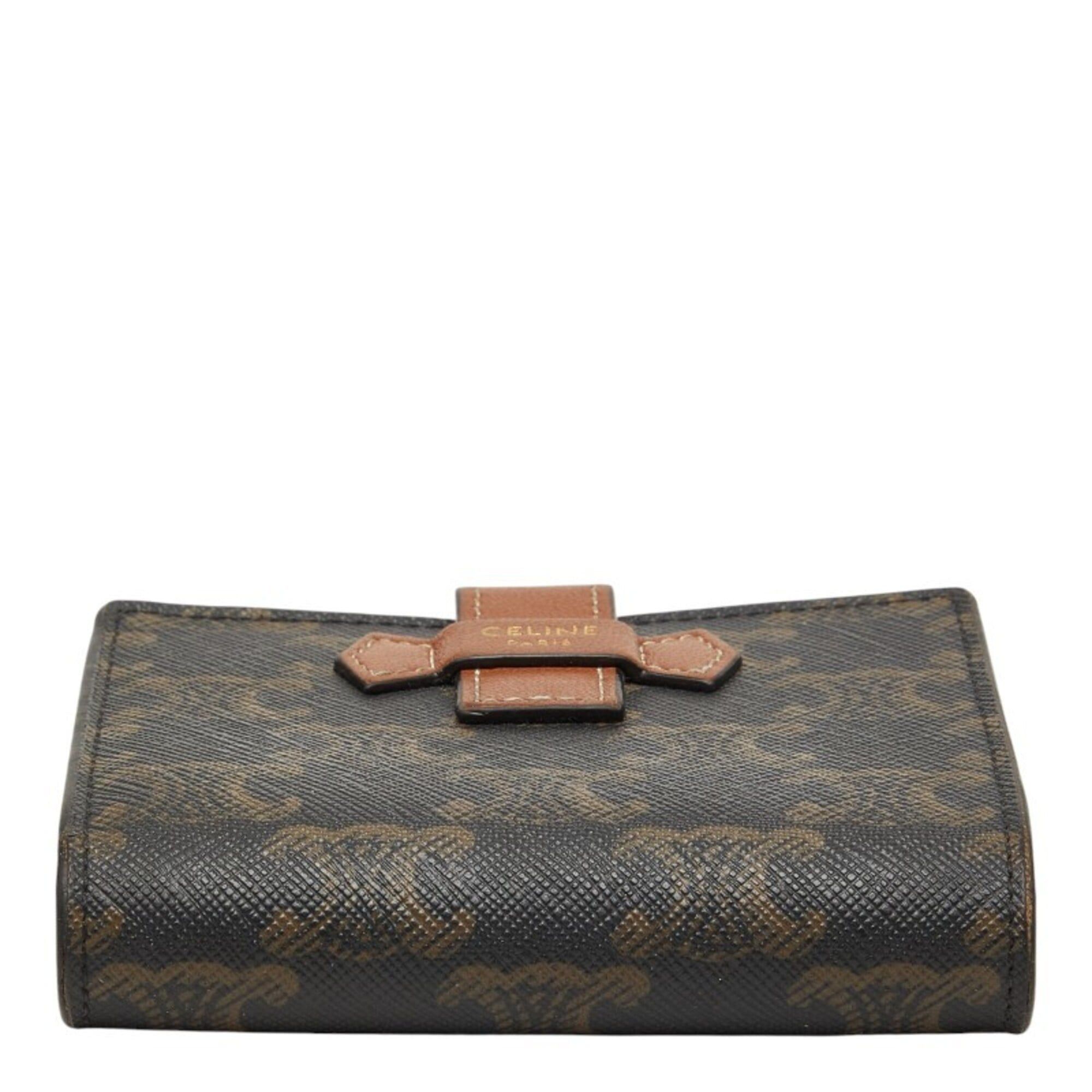 Celine Celine Macadam Bi-fold Wallet, Brown, Women's Size ONE SIZE - 3 Thumbnail