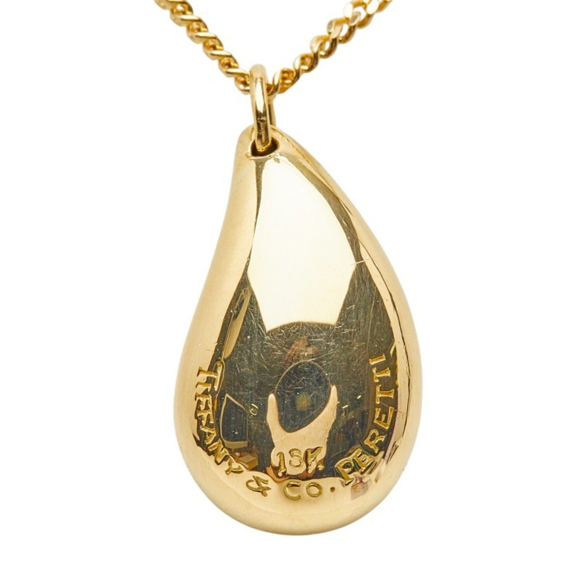 Tiffany & Co. Tiffany & Co. 18K Yellow Gold Elsa Peretti Teardrop Pendant Necklace for Women Size ONE SIZE - 4 Thumbnail