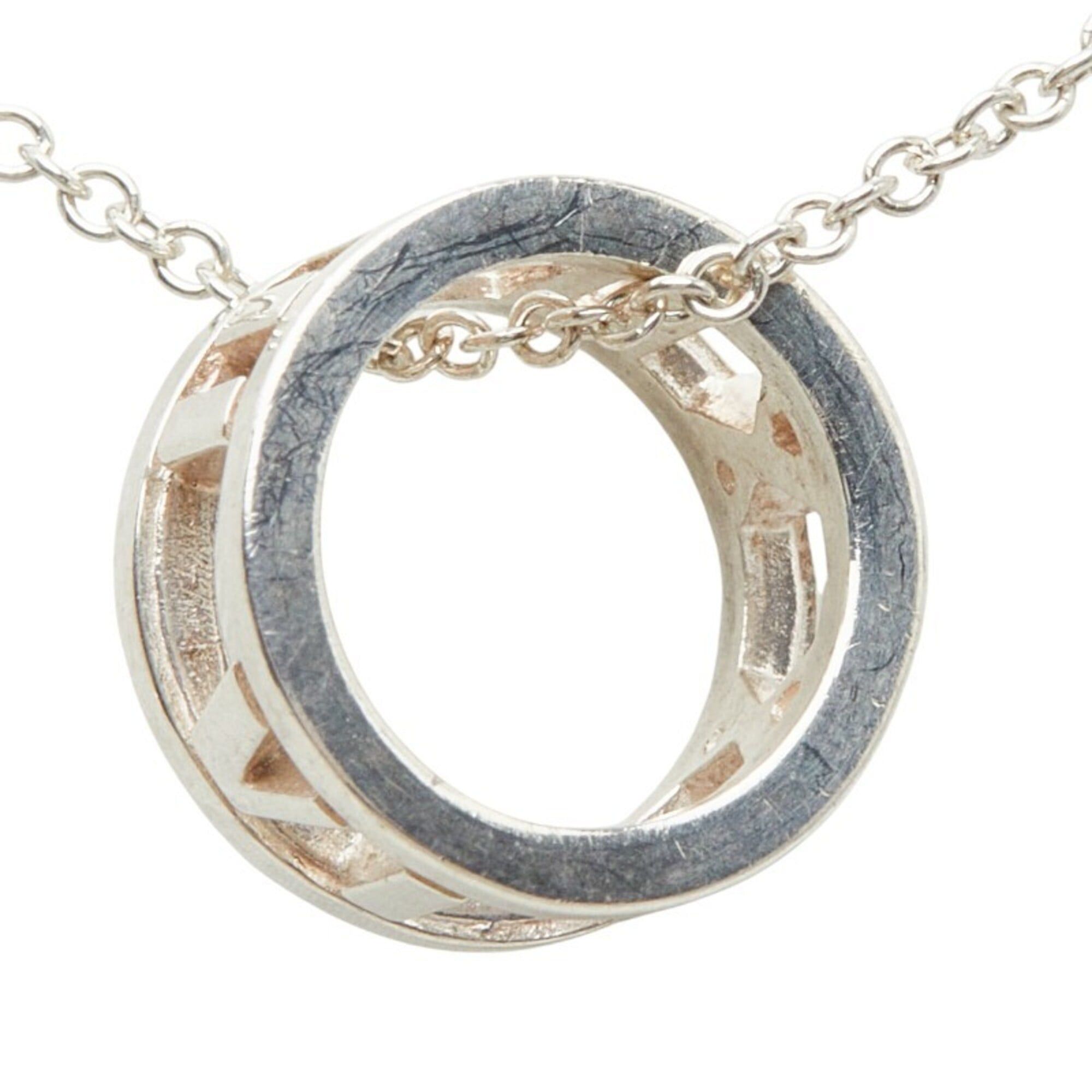 Tiffany & Co. Tiffany & Co. Atlas Ring Chain Pendant Necklace, SV925 Silver, Women's. Size ONE SIZE - 4 Thumbnail
