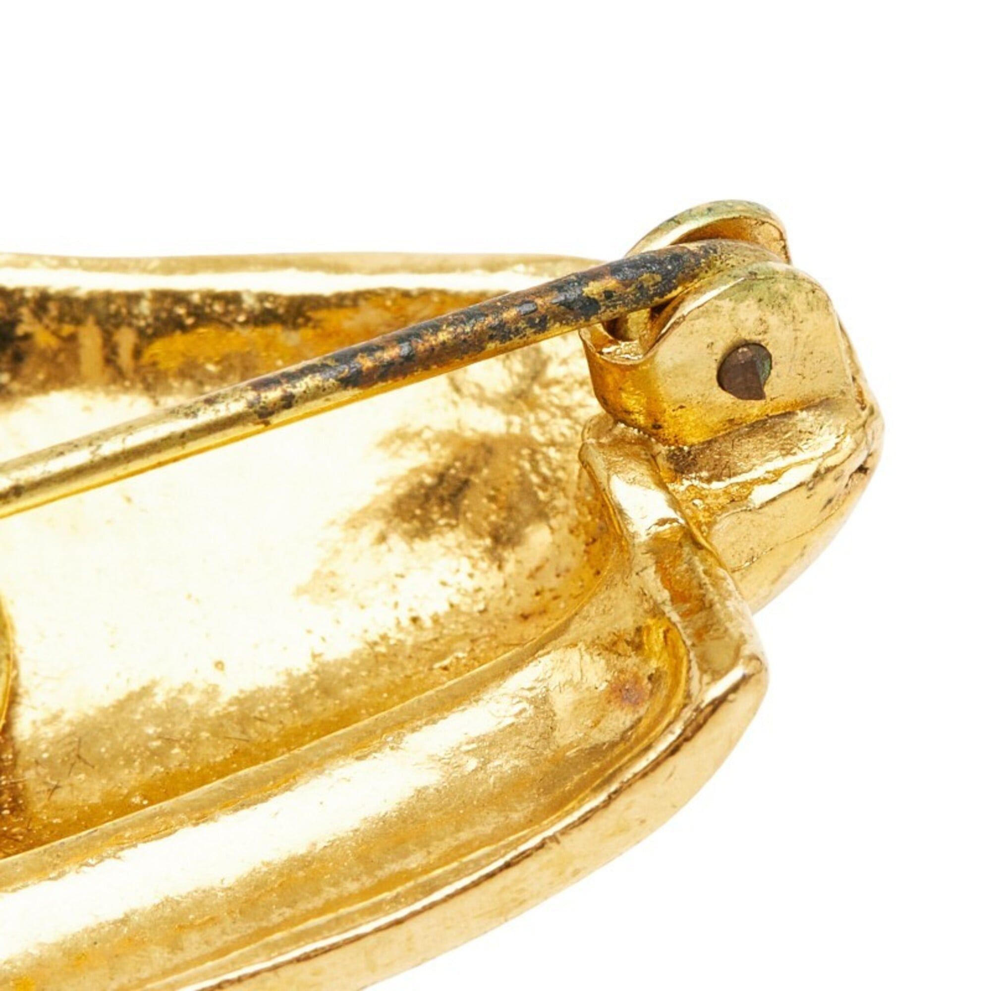 Chanel Chanel Vintage Ribbon Beret Brooch Gold Plated Women's CHANEL Size ONE SIZE - 4 Thumbnail