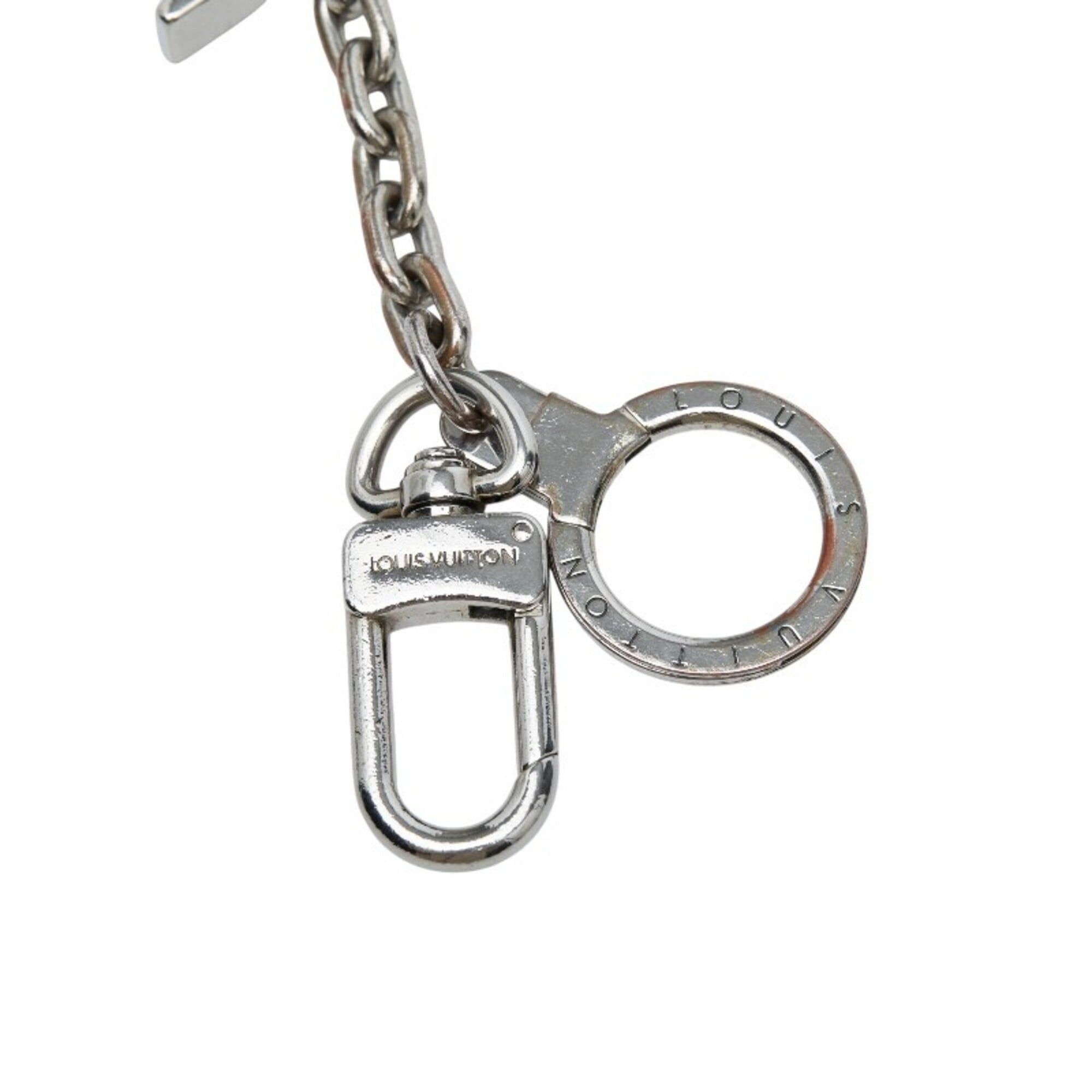 Louis Vuitton Louis Vuitton Porte Clés Initials LV Logo Keyring Keychain Accessory Bag Charm M65071 Silver Metal Women's LOUIS VUITTON Size ONE SIZE - 4 Thumbnail