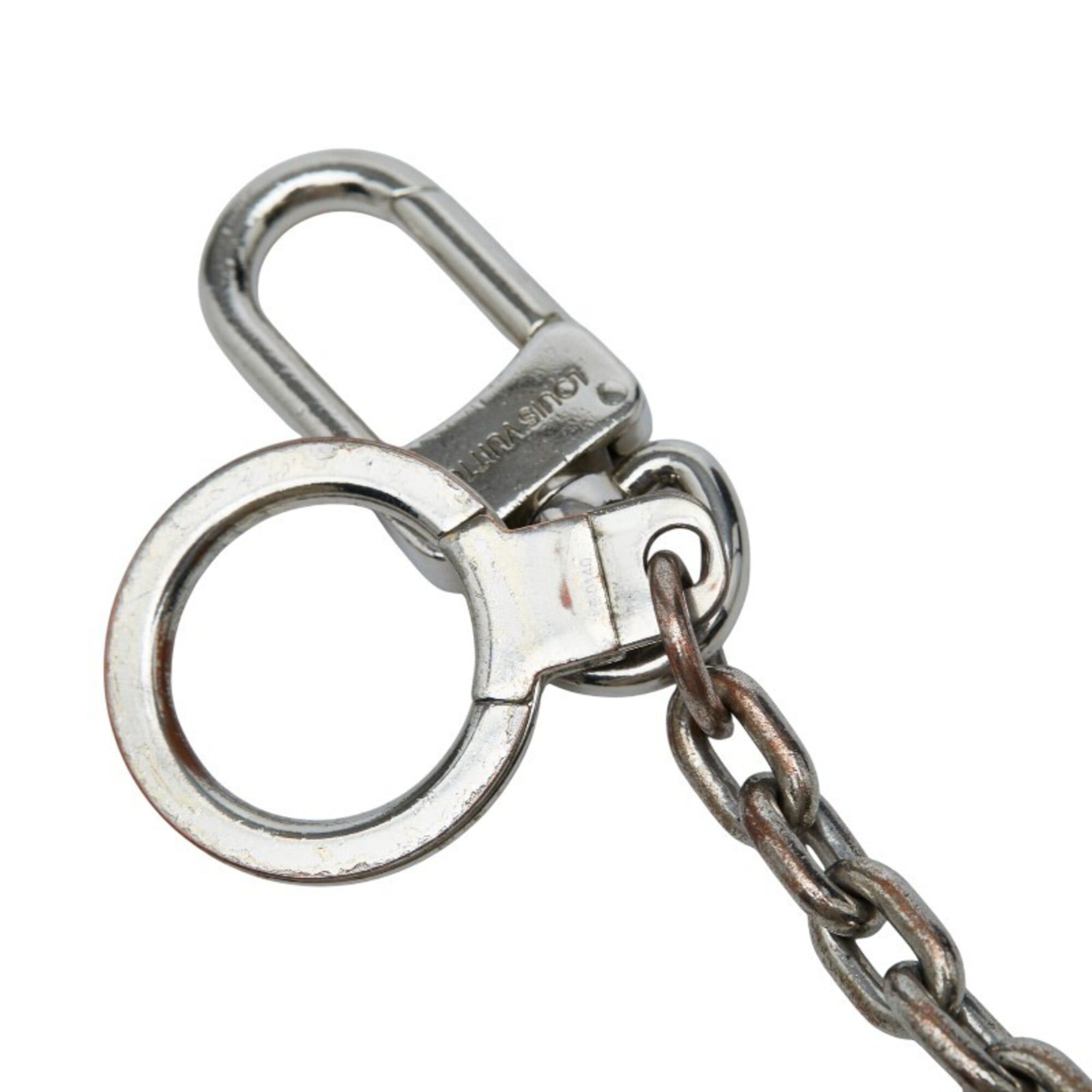 Louis Vuitton Louis Vuitton Porte Clés Initials LV Logo Keyring Keychain Accessory Bag Charm M65071 Silver Metal Women's LOUIS VUITTON Size ONE SIZE - 3 Thumbnail