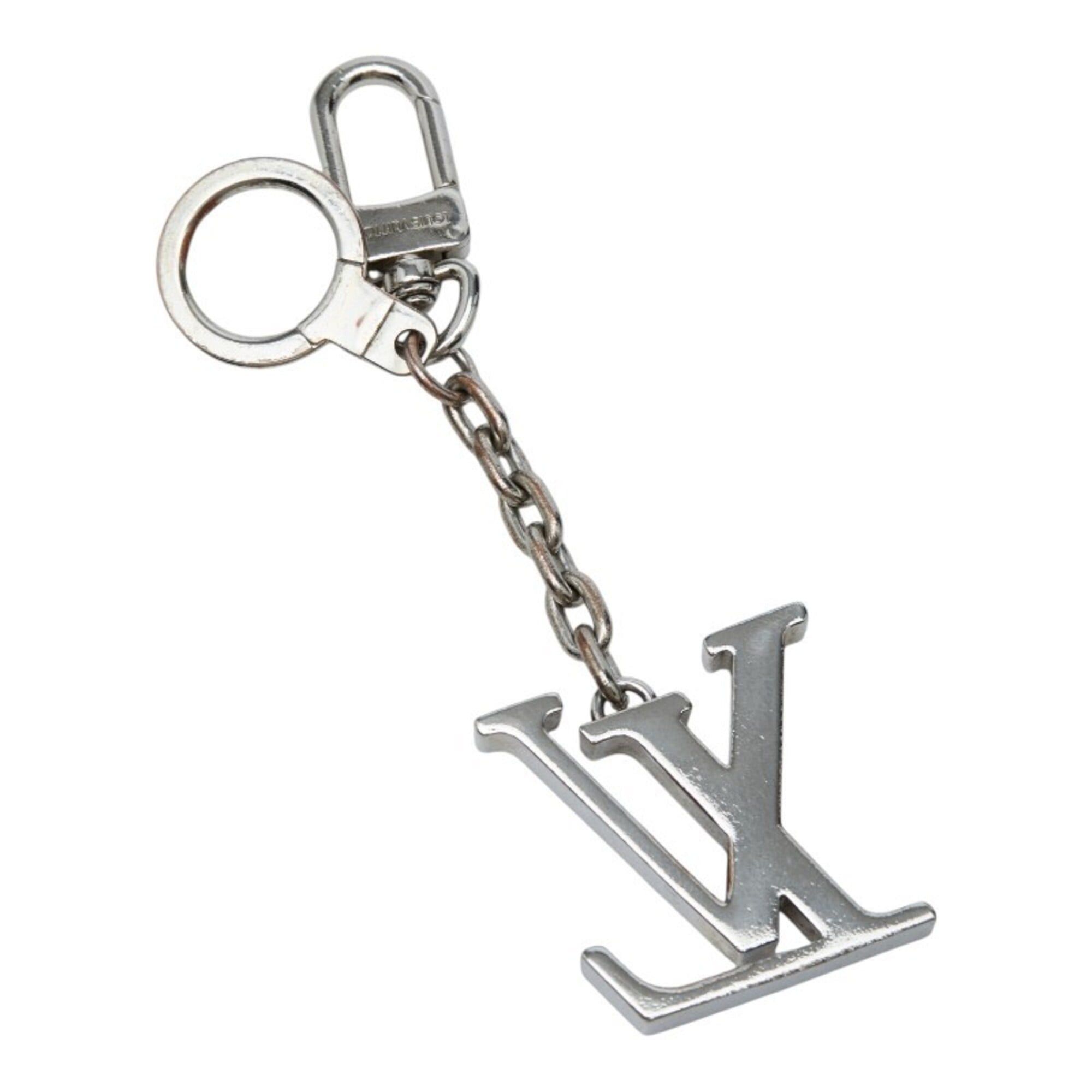 Louis Vuitton Louis Vuitton Porte Clés Initials LV Logo Keyring Keychain Accessory Bag Charm M65071 Silver Metal Women's LOUIS VUITTON Size ONE SIZE - 2 Thumbnail