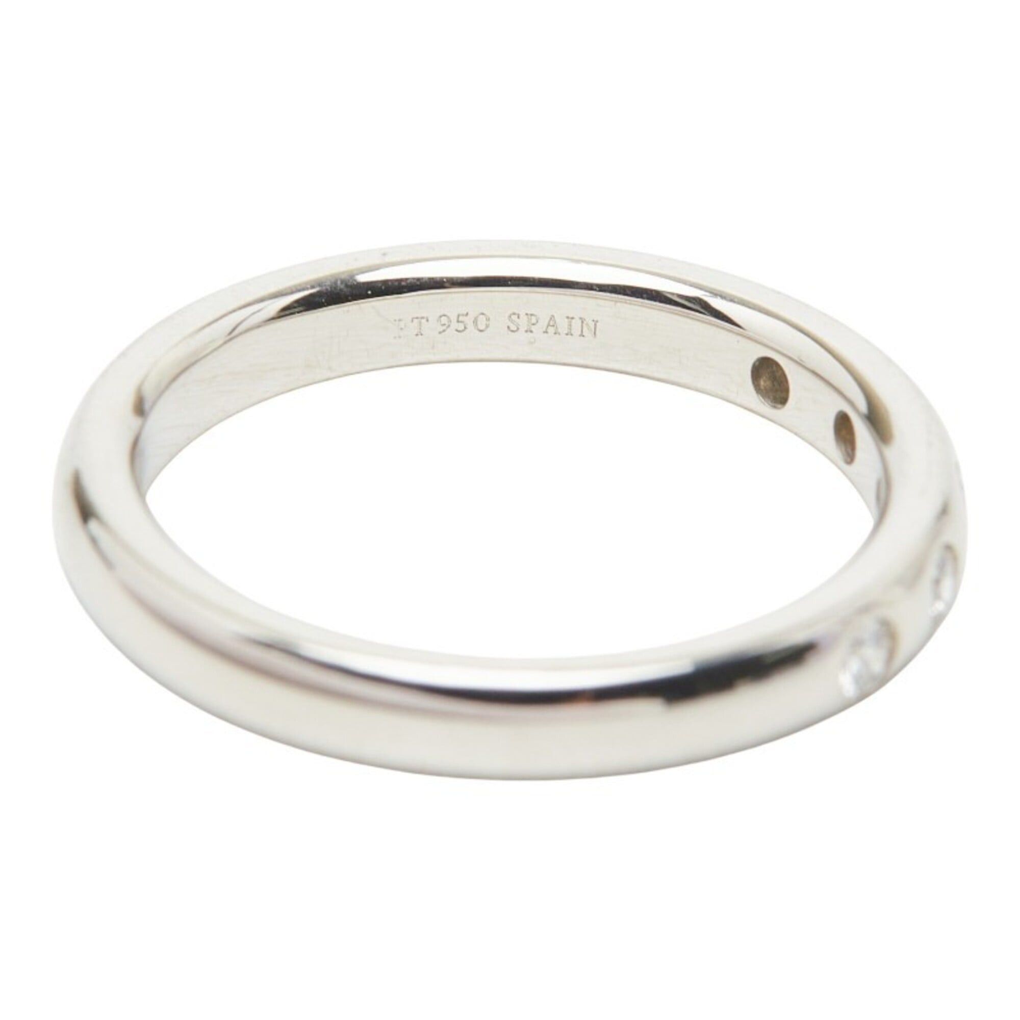 Tiffany & Co. Tiffany & Co. 60017151 Silver Pt950 Platinum Diamond 0.10ct Stacking Band Ring Elsa Peretti Women's TIFFANY&Co. Size ONE SIZE - 5 Thumbnail