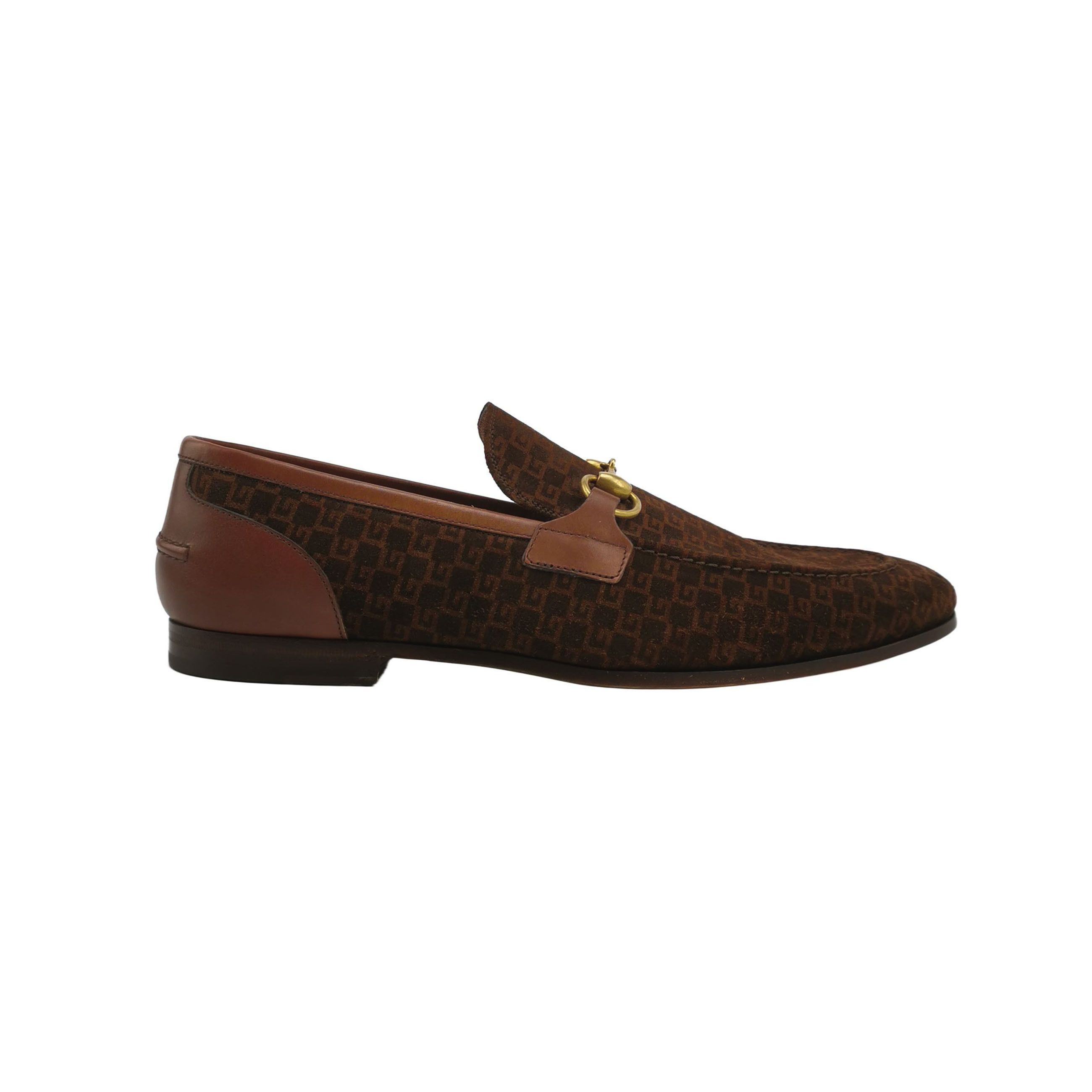 Gucci Gucci GG Suede Jordaan Horsebit Loafers EU 42 Size US 9 / EU 42 - 2 Thumbnail