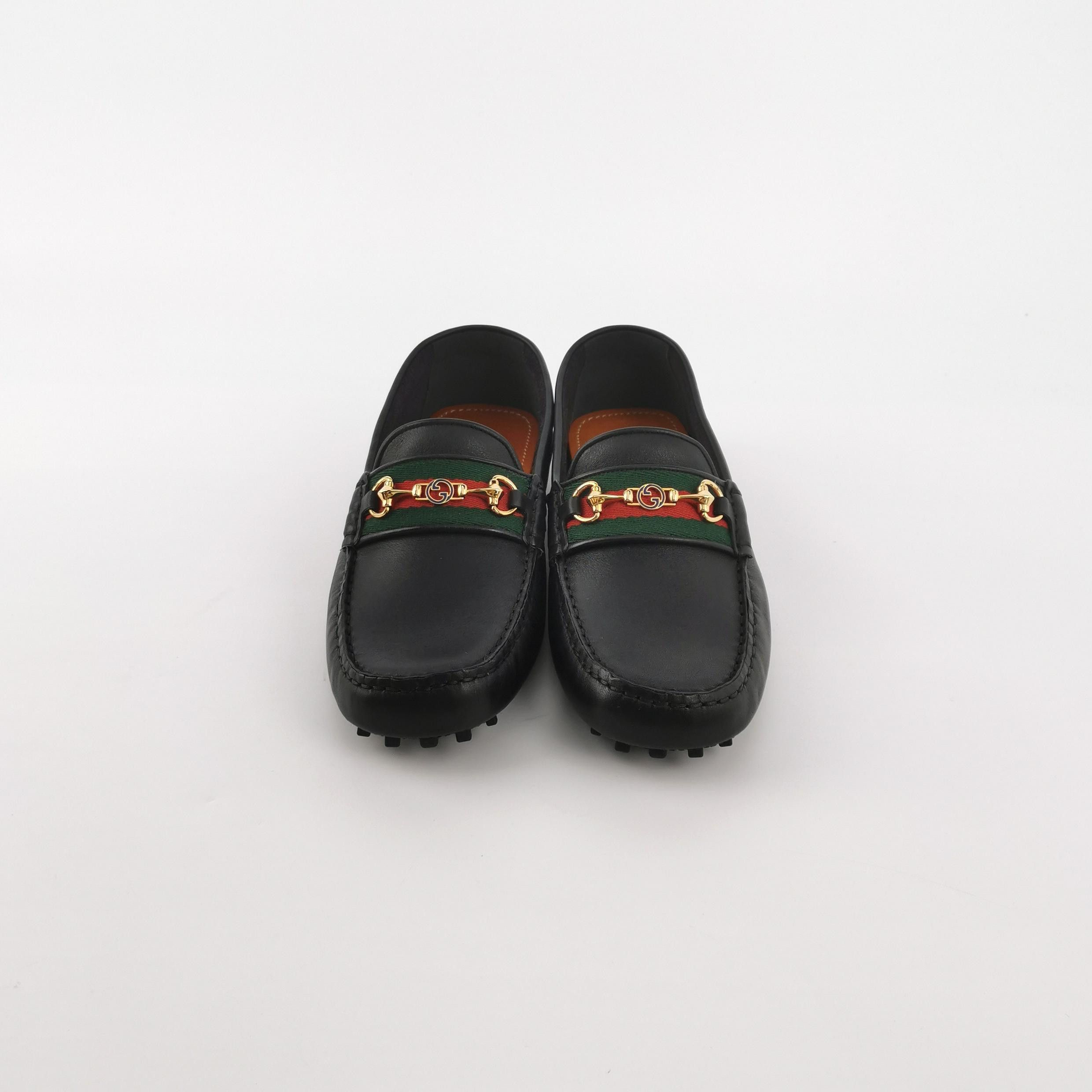 Gucci Gucci Horsebit Web Stripe Driver Loafers EU 39.5 Size US 6 / EU 39 - 4 Thumbnail