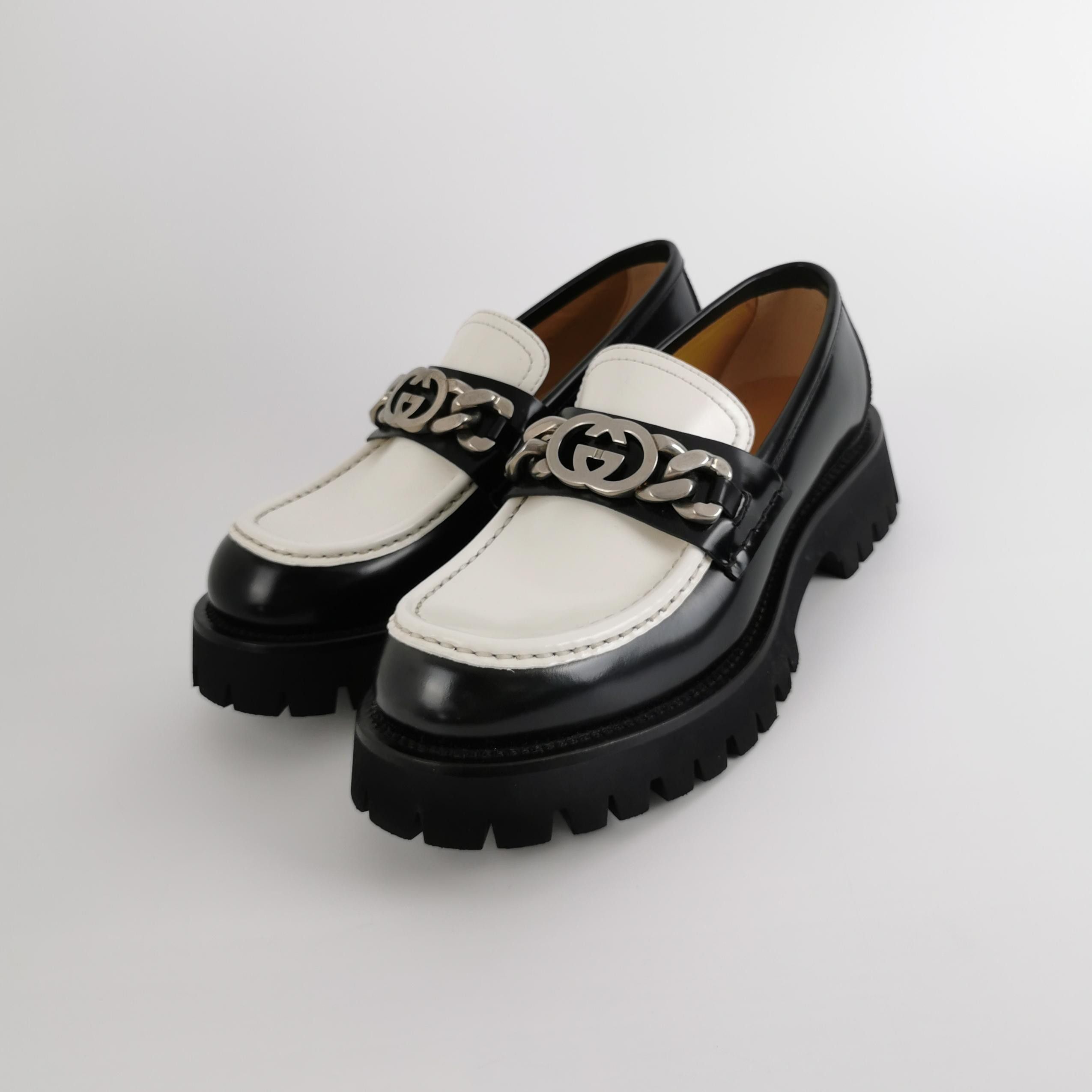 Gucci Gucci Bicolor Interlocking G Loafers US 7.5 Size US 7 / EU 40 - 3 Thumbnail