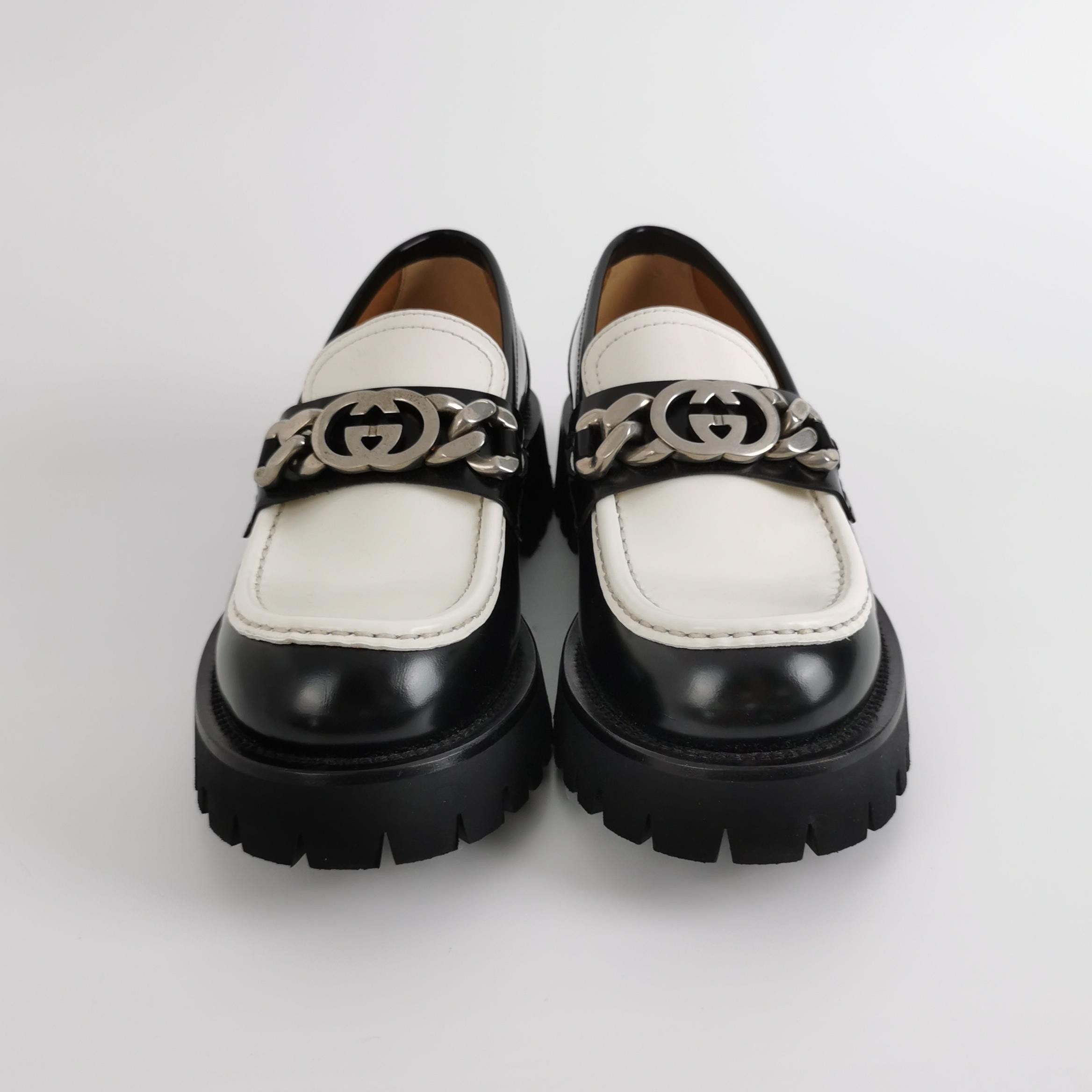 Gucci Gucci Bicolor Interlocking G Loafers US 7.5 Size US 7 / EU 40 - 4 Thumbnail