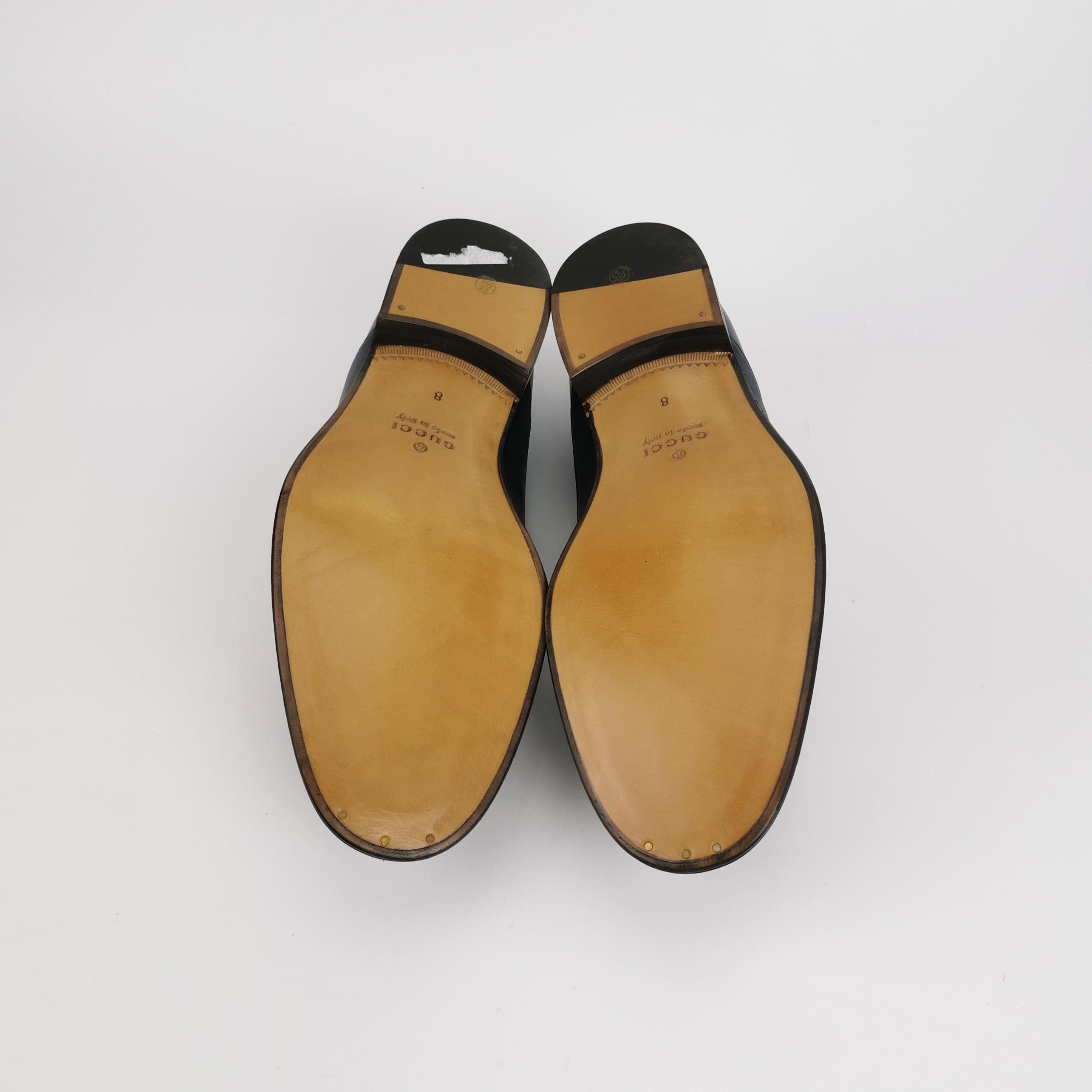 Gucci Gucci Interlocking G Chain Leather Loafers EU 42 Size US 9 / EU 42 - 6 Thumbnail