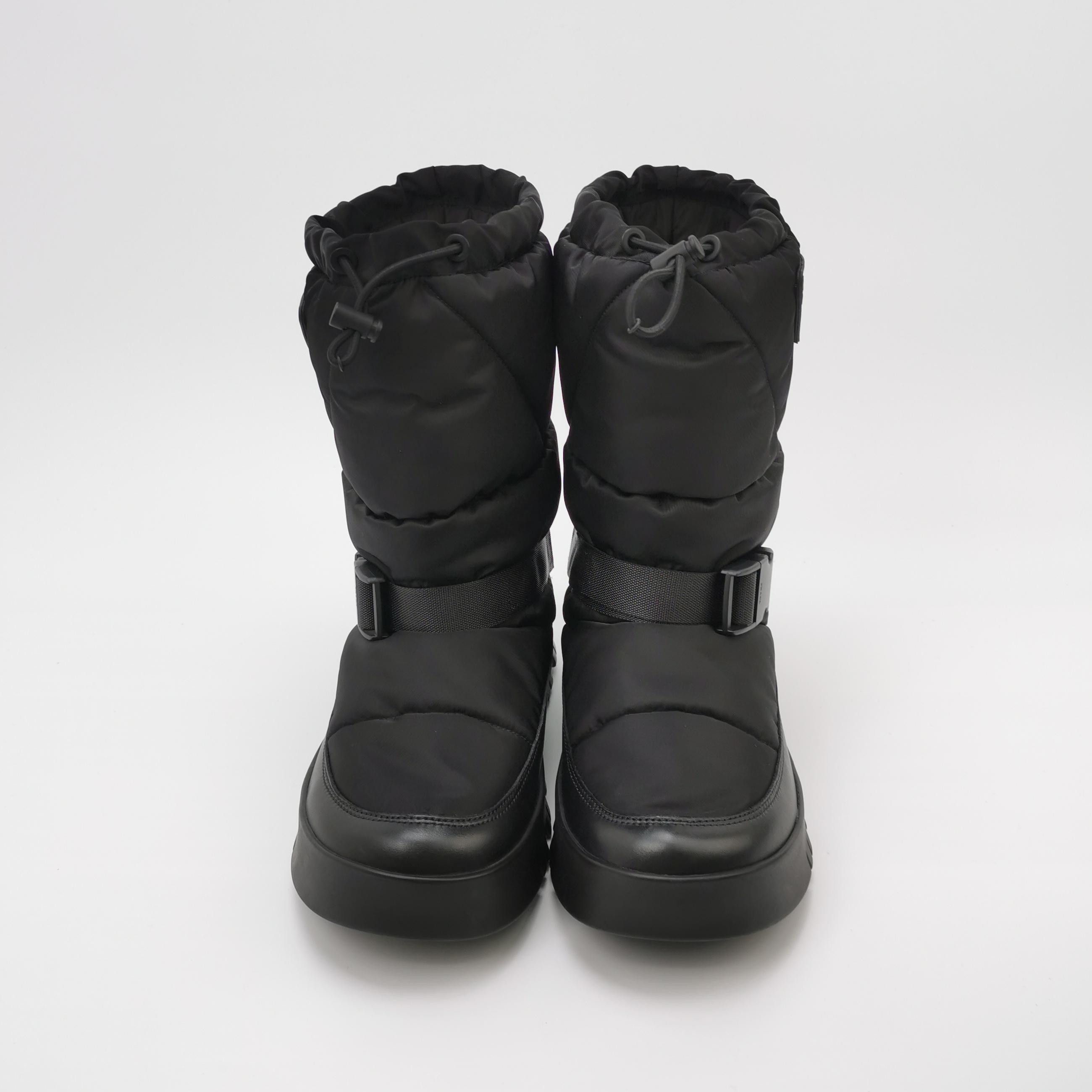 Prada Prada Nylon Triangle Logo Padded Boots 40.5 Size US 7 / EU 40 - 4 Thumbnail