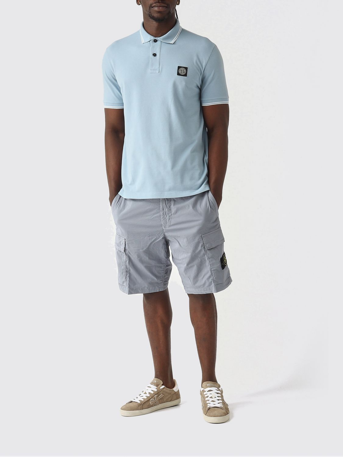 Stone Island Stone Island Polo Shirt Men Sky Blue Size US L / EU 52-54 / 3 - 2 Thumbnail